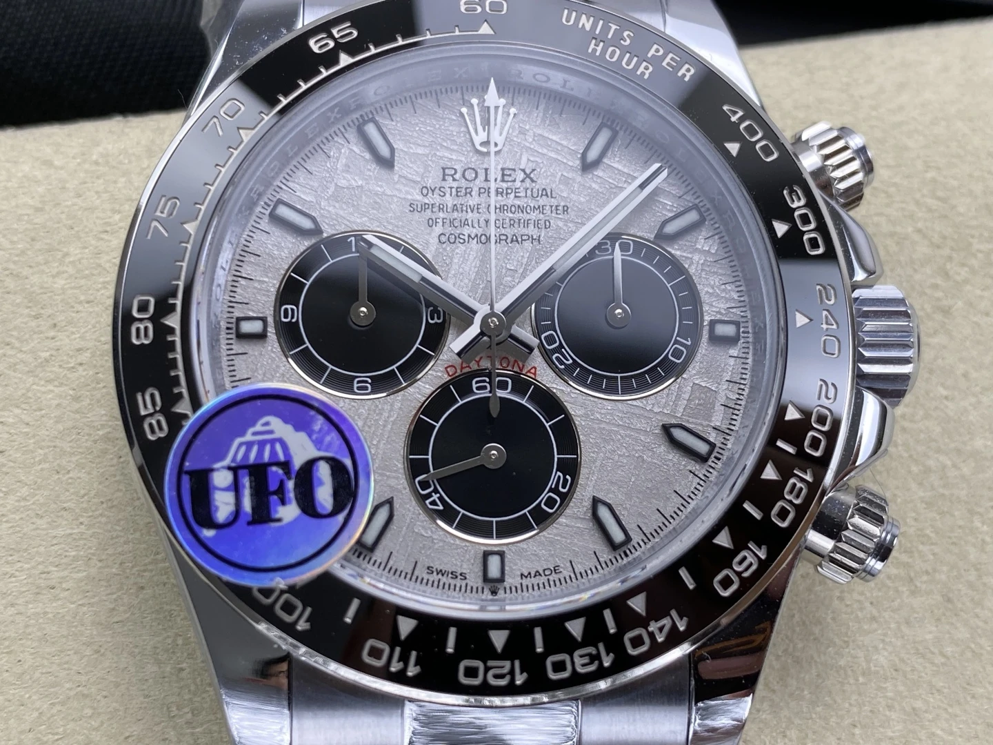 Rolex Daytona 126519 SS UFO 1:1 Best Edition Meteorite Dial on Oysterflex Strap UF4131 (Free Sprung) 35 bc4027785d1c733 AMO Watch