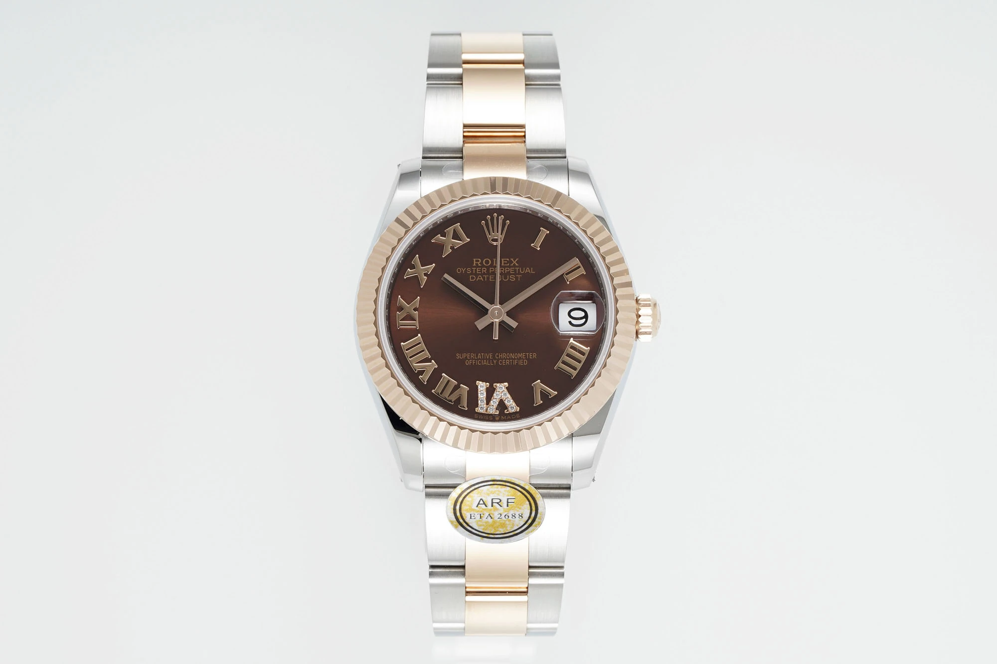 Rolex DateJust 31 278271 ARF 1:1 Best Edition 904L Steel Borwn Roman Dial on SS/RG Oyster Bracelet 19 bfe7f37e6de125e AMO Watch