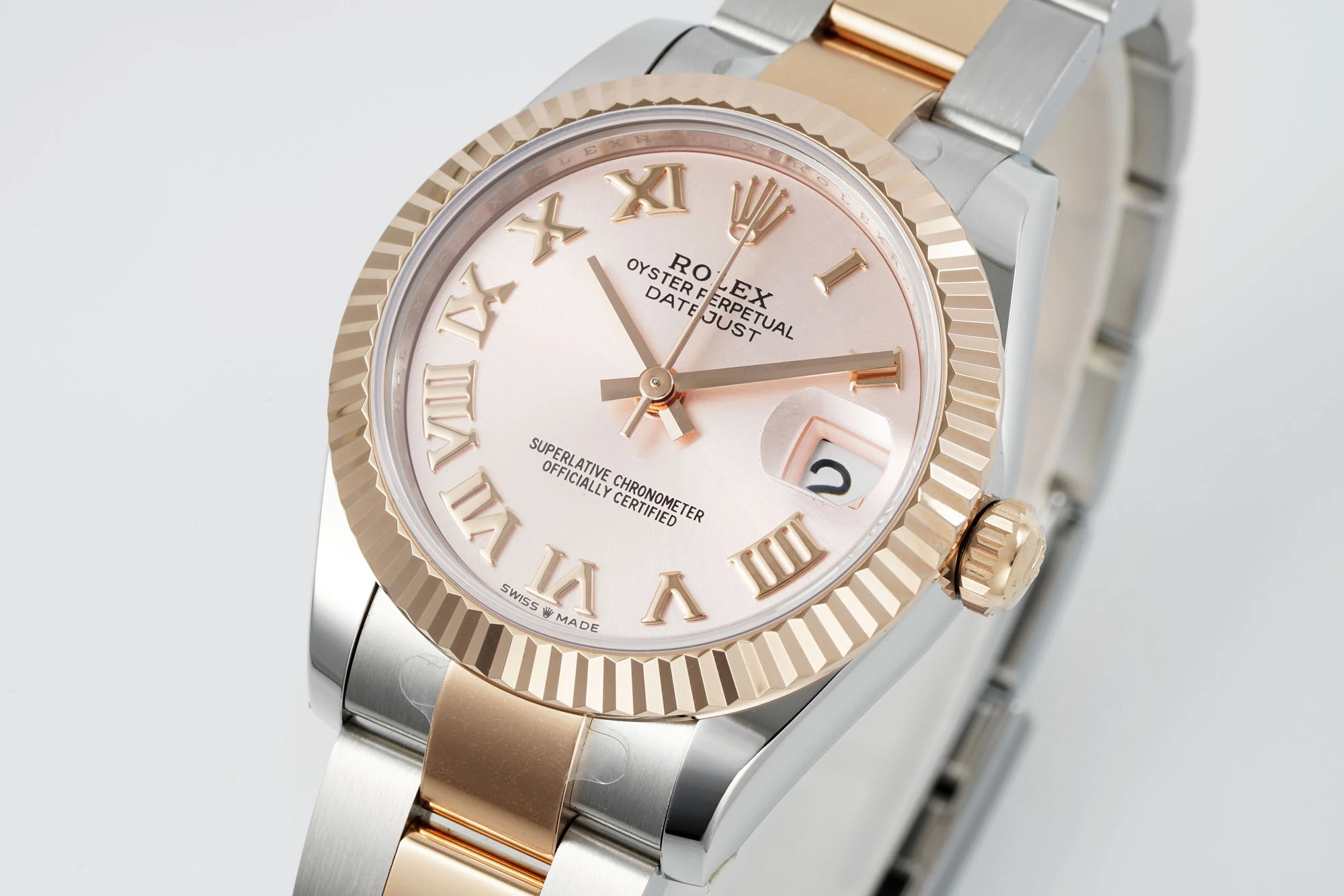 Rolex DateJust 31 278271 ARF 1:1 Best Edition 904L Steel Pink Roman Dial on SS/RG Oyster Bracelet 23 c1b6a60e7b5a837 AMO Watch
