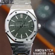 Custom Made AP AP Royal Oak 15510 SS TOP Factory （SW Factory Green Dial、 DEEP Crystal、18K solid rotor）
