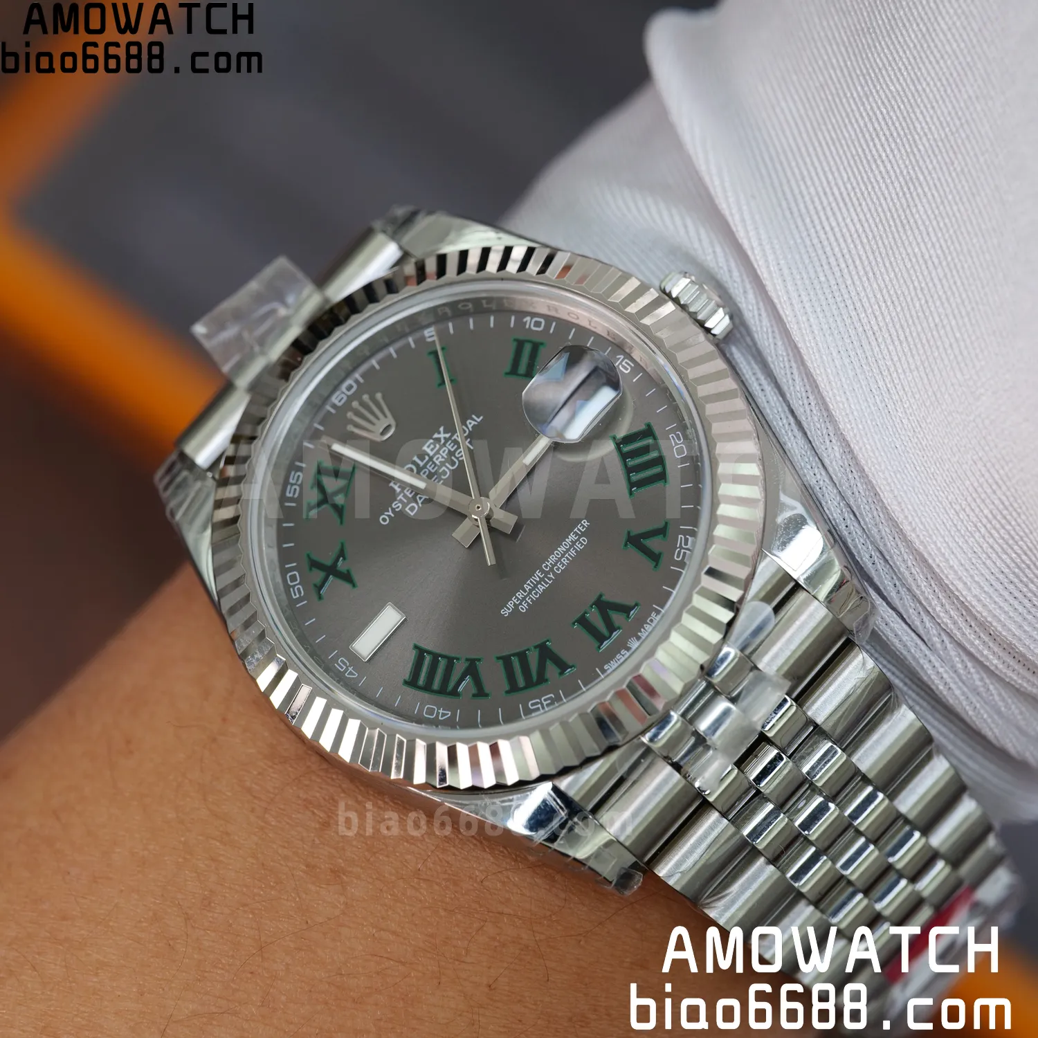 Rolex DateJust 41 126334 904L SS VSF 1:1 Best Edition Gray Roman Dial on Jubilee Bracelet VS3235 V2 (133g) 87 c3960efa723095a AMO Watch