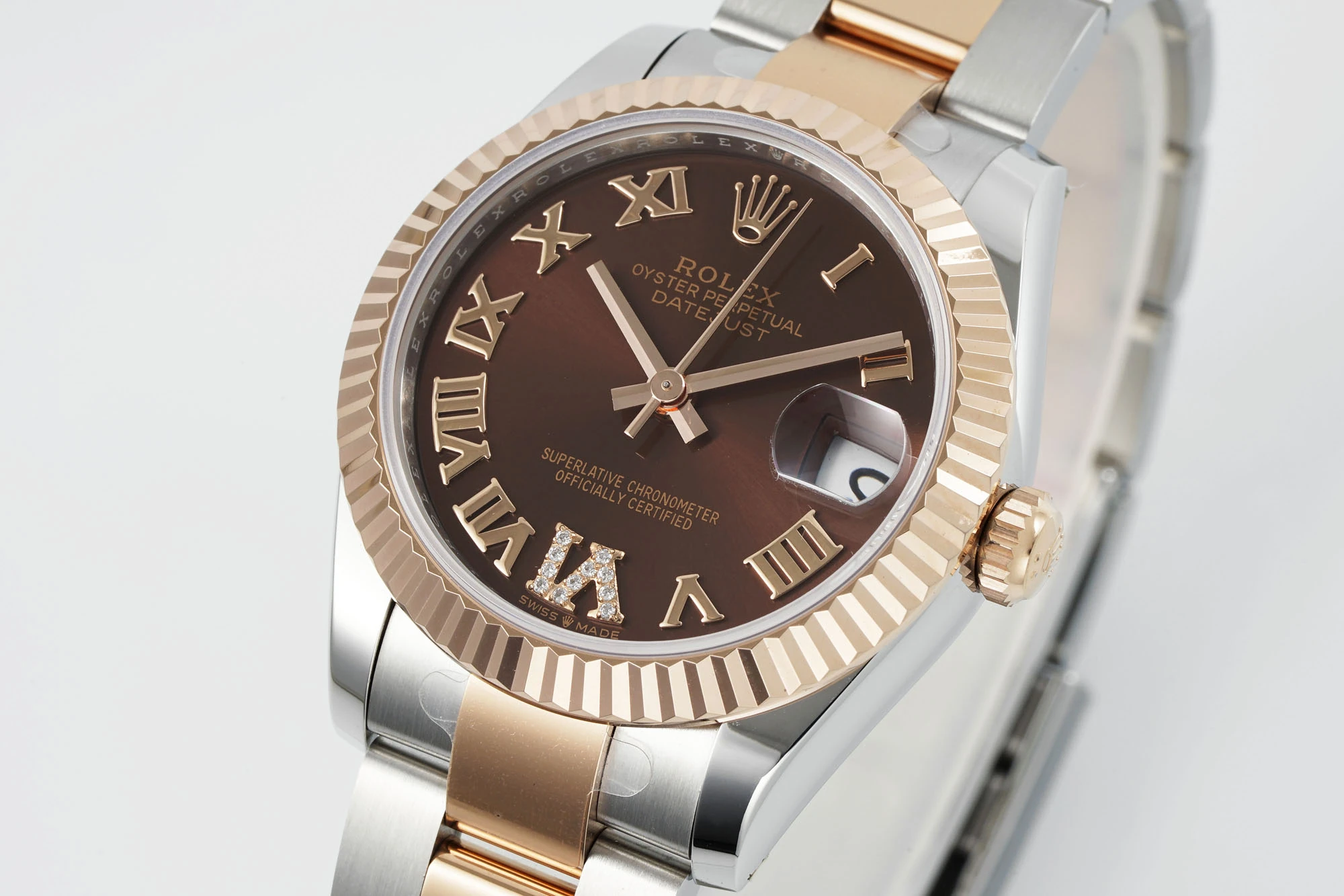 Rolex DateJust 31 278271 ARF 1:1 Best Edition 904L Steel Borwn Roman Dial on SS/RG Oyster Bracelet 23 c3e512024781604 AMO Watch