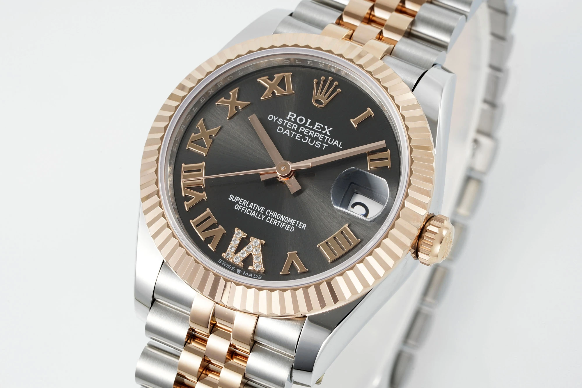 Rolex DateJust 31 278271 ARF 1:1 Best Edition 904L Steel Grey Roman Dial on SS/RG Jubilee Bracelet 20 c3f845c078474ad AMO Watch
