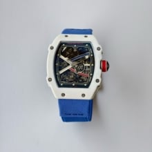 RICHARD MILLE RM67-02 White NTPT VAF Best Edition France Dial on Blue Nylon strap CRMA7 Clone