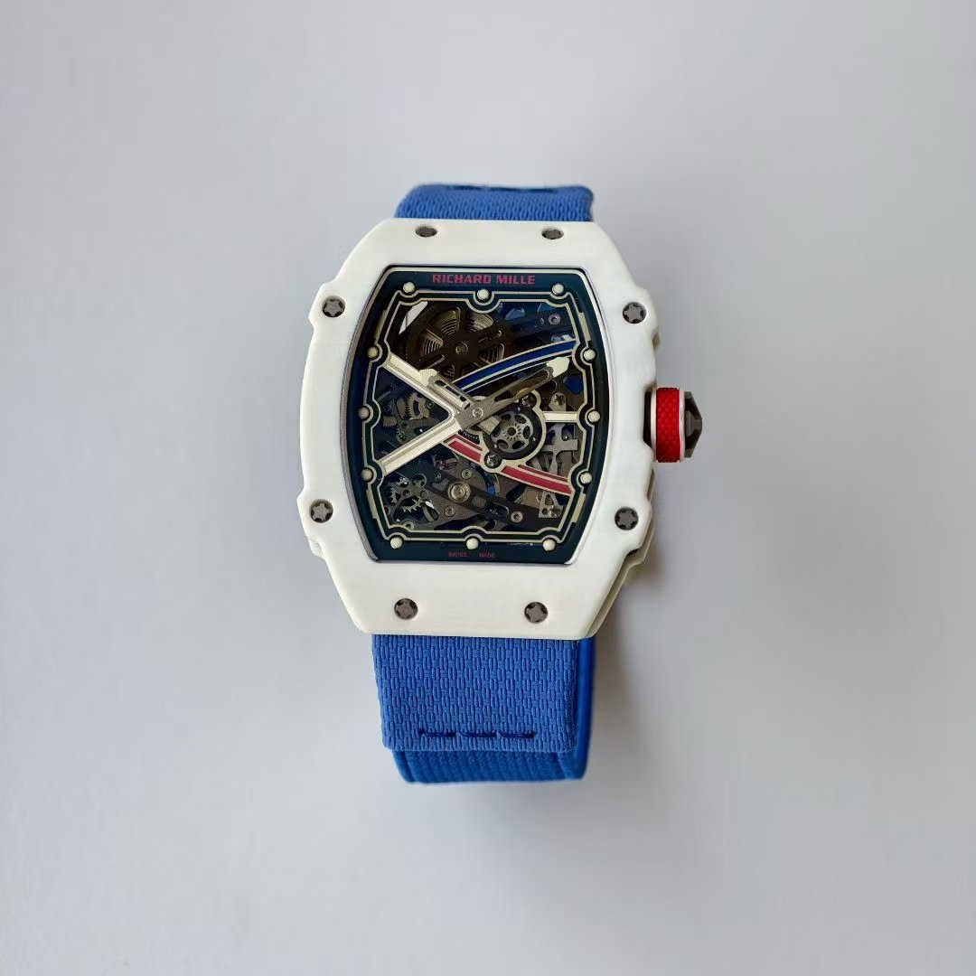 RICHARD MILLE RM67-02 White NTPT VAF Best Edition France Dial on Blue Nylon strap CRMA7 Clone 19 c4ca4238a0b9238 1 阿默表行AmoWatch