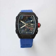 RICHARD MILLE RM67-02 Black NTPT VAF Best Edition France Dial on Blue Nylon strap CRMA7 Clone