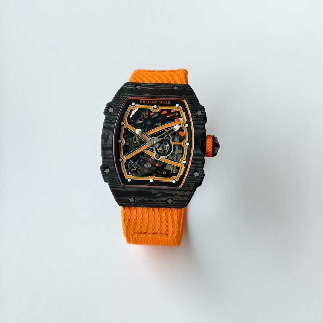 RICHARD MILLE RM67-02 Black NTPT VAF Best Edition Lando Norris on Orange Nylon strap CRMA7 Clone 19 c4ca4238a0b9238 4 阿默表行AmoWatch