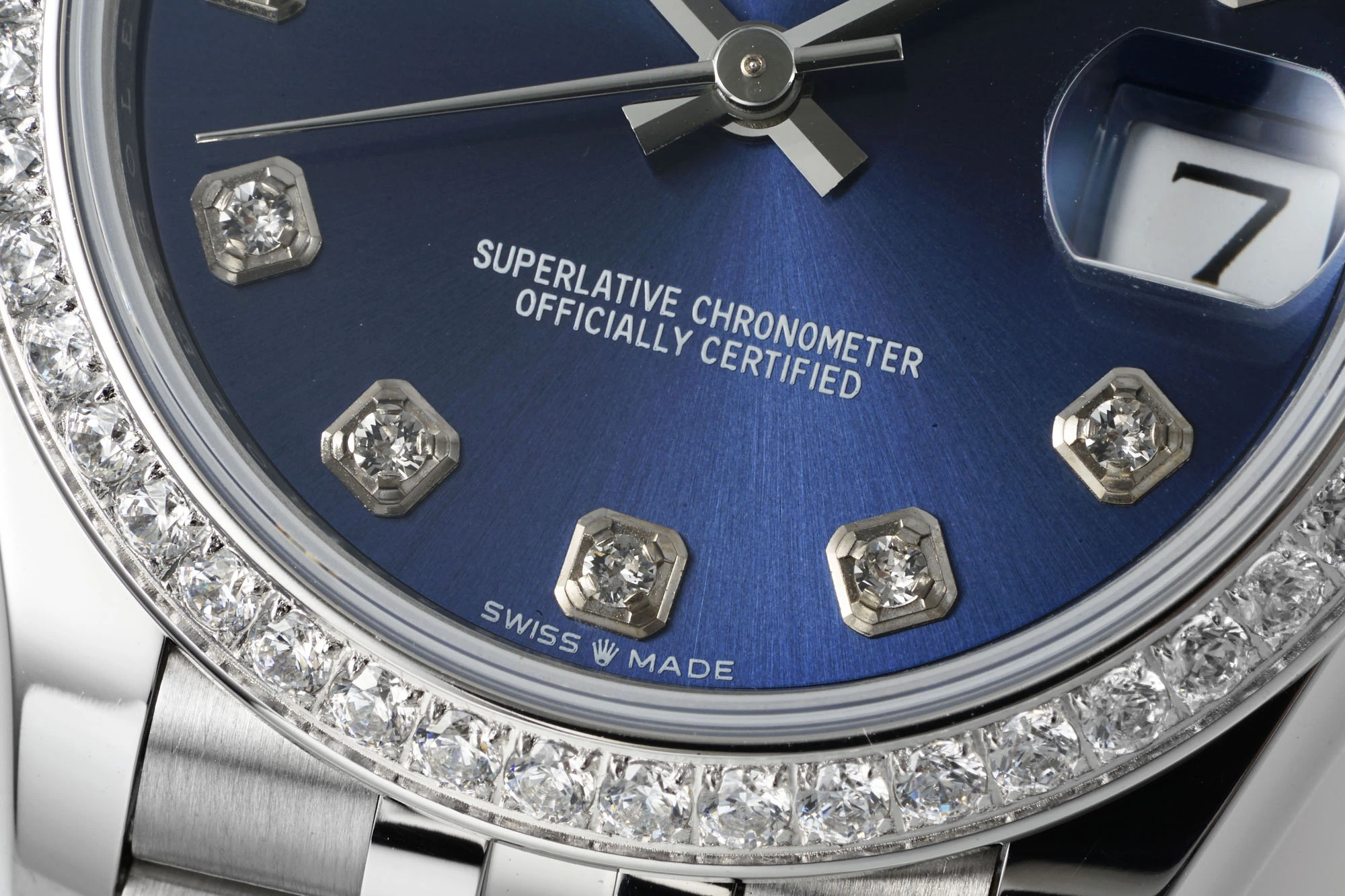 Rolex DateJust 31 278384 ARF 1:1 Best Edition 904L Steel Blue Diamond Dial Diamond bezel on SS Jubilee Bracelet 20 c5c677465a3fa1b AMO Watch