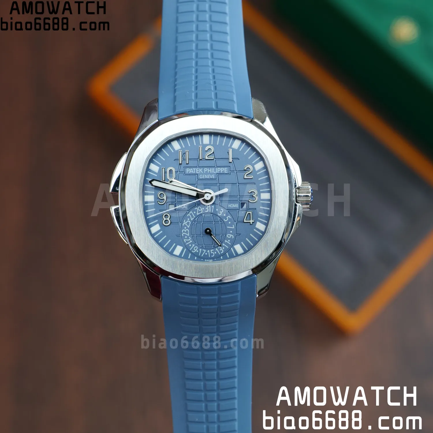 PP Aquanaut 5164G SS ZF 1:1 Best Edition Blue Dial on Blue Rubber Strap A324 67 c5e1f74da58db86 AMO Watch