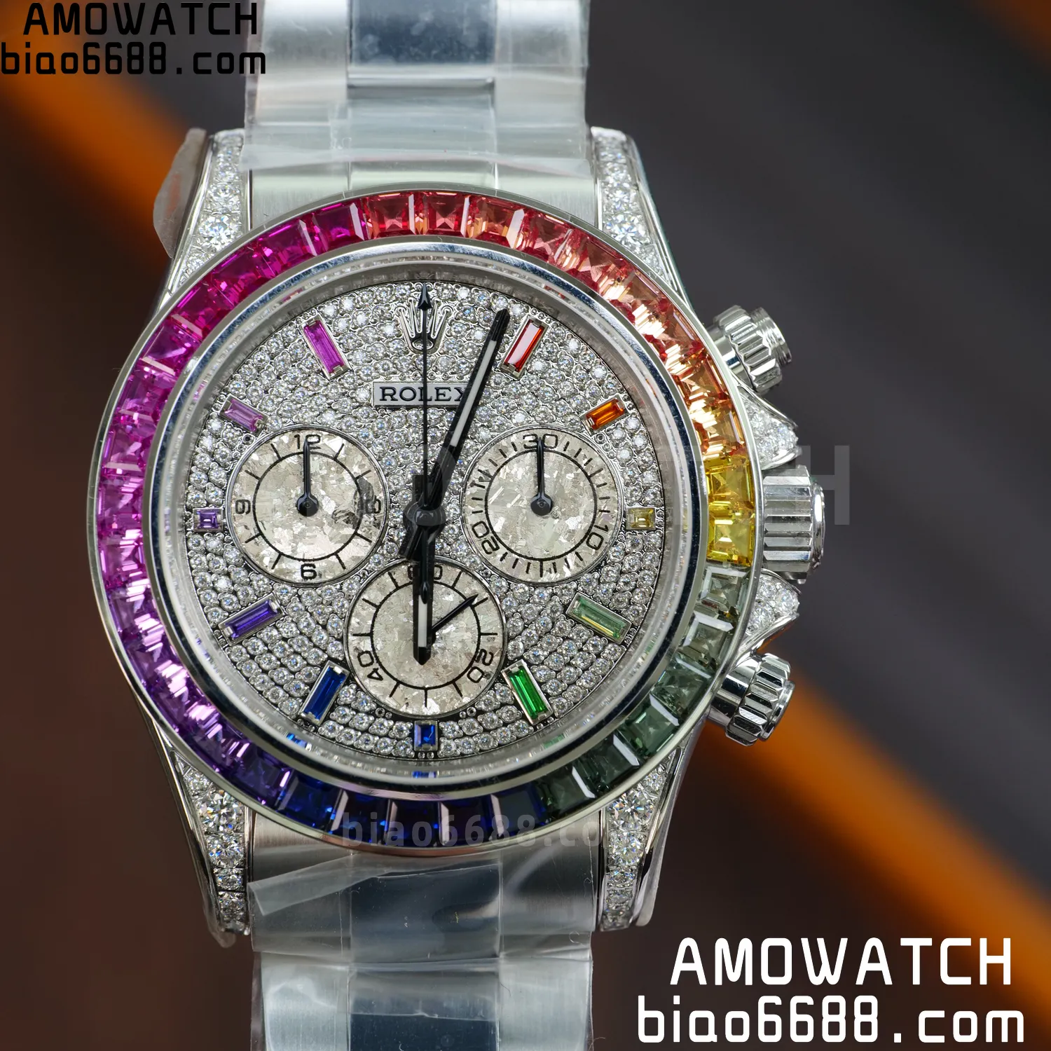 Rolex Daytona RX Factory 1:1 Best Edition Diamond Dial Dial on SS Bracelet DD4130 (Weighted)207g 74 c7f7e4818464db6 AMO Watch