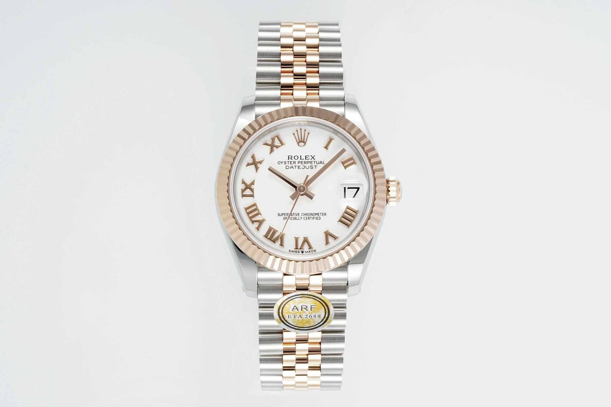 Rolex DateJust 31 278271 ARF 1:1 Best Edition 904L Steel White Roman Dial on SS/RG Jubilee Bracelet 19 c86b936185945c2 AMO Watch