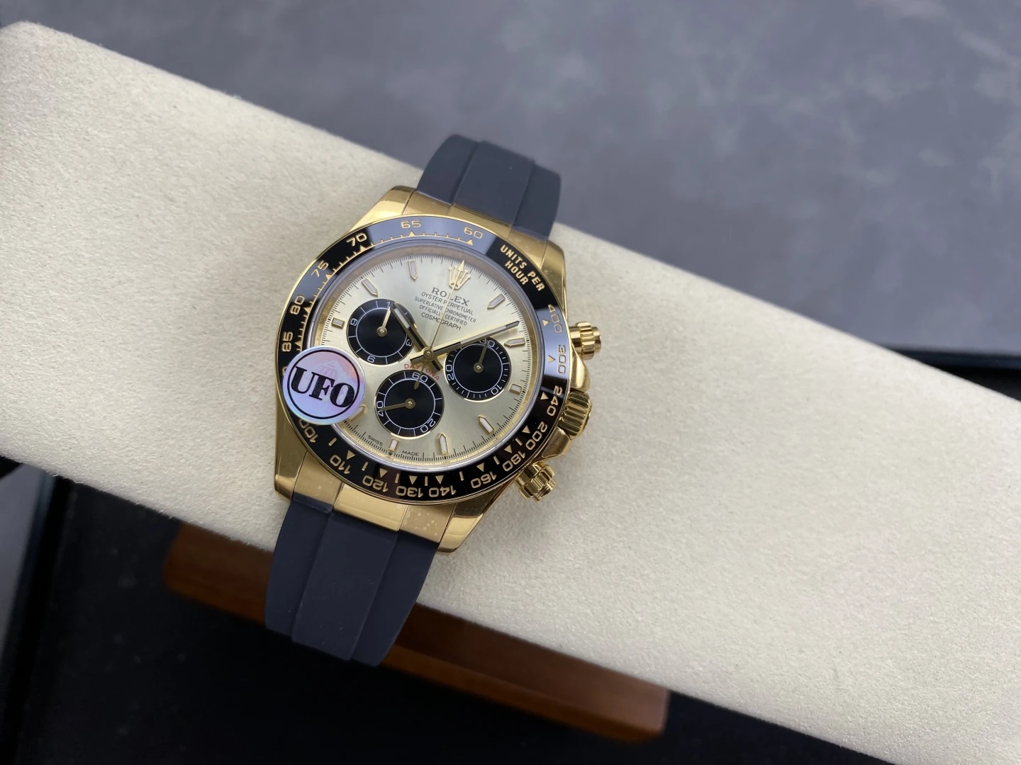 Rolex Daytona 126518 YG UFO 1:1 Best Edition Tiffany Stick Dial on Oysterflex Strap UF4131 (Free Sprung) 29 c98f4bce14df0d3 AMO Watch