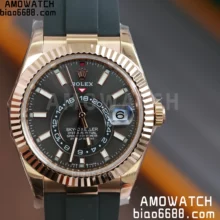 Rolex Sky-Dweller 336238 YG ZF 1:1 Best Edition Mint Gray Dial Asian 2824(Gain Weight)187g