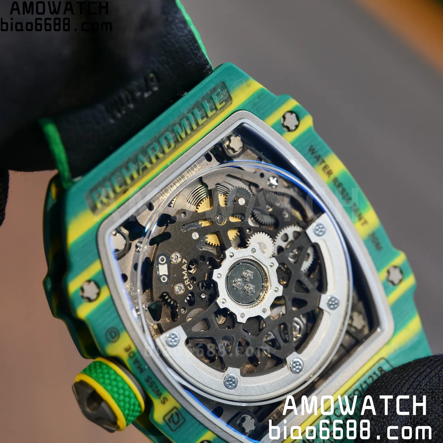 RICHARD MILLE RM67-02 Green NTPT AVF Best Edition Wayde van Niekerk on Green Nylon strap CRMA7 Clone 95 cc58066a828595d AMO Watch