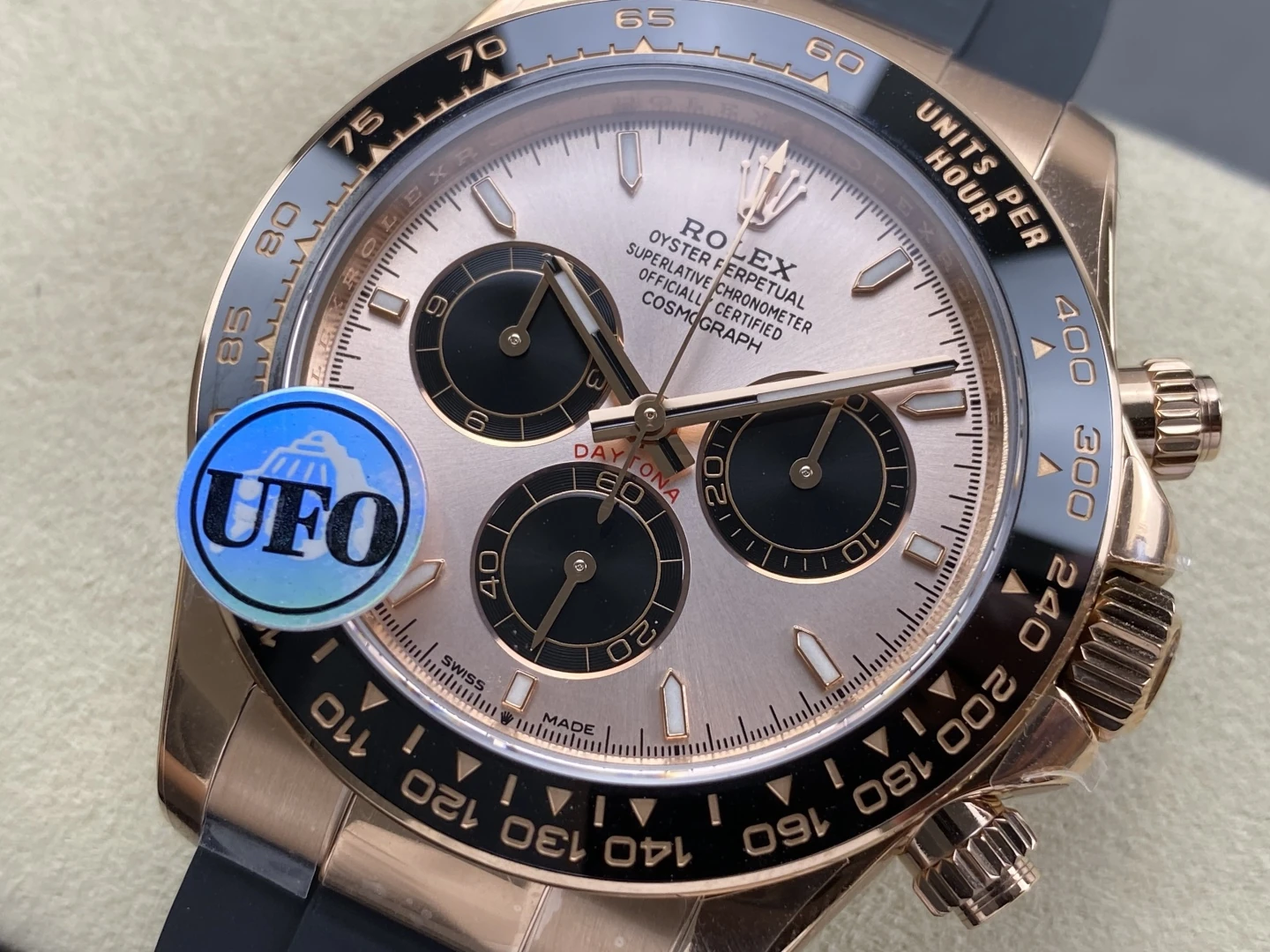 Rolex Daytona 126515 RG UFO 1:1 Best Edition RG Dial on Oysterflex Strap UF4131 (Free Sprung) 25 cf69b279ee43f7b AMO Watch