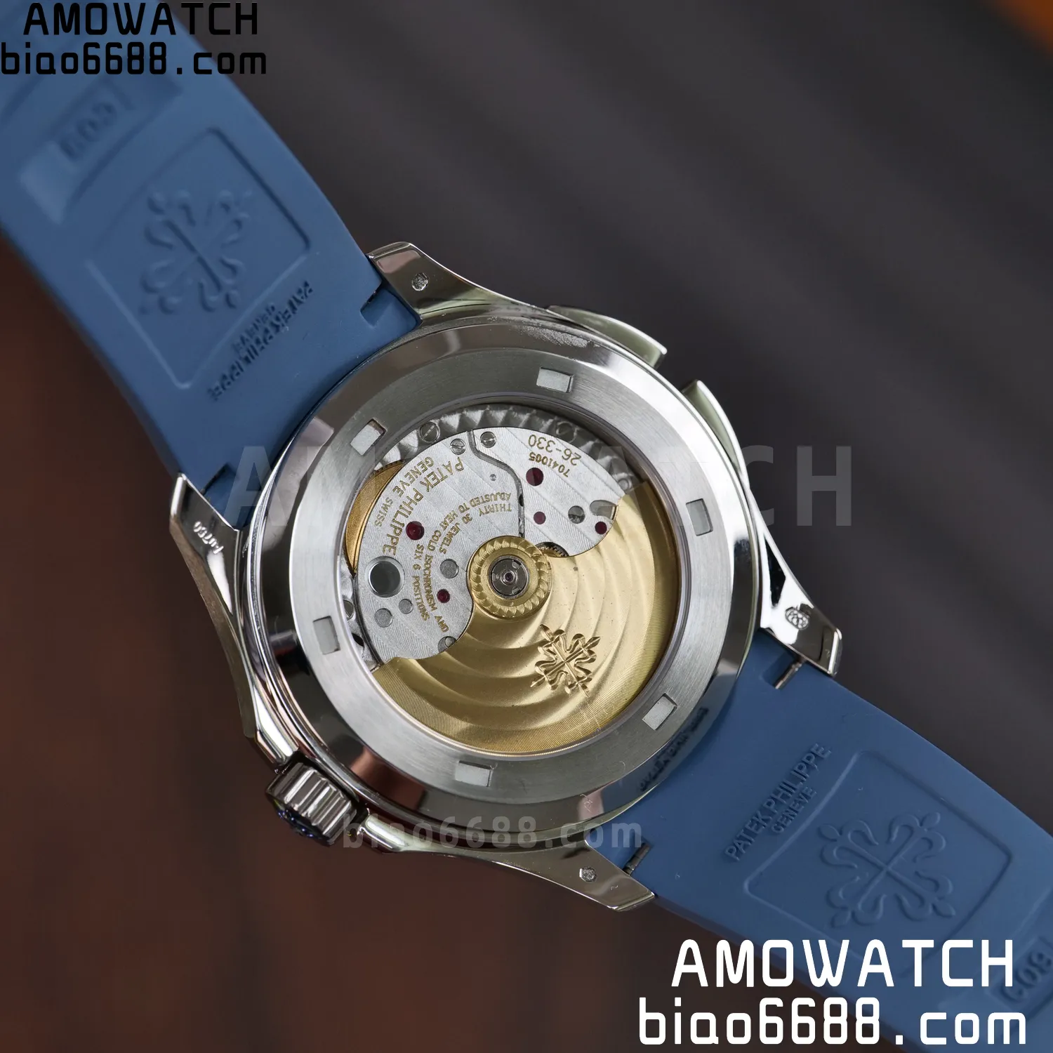 PP Aquanaut 5164G SS ZF 1:1 Best Edition Blue Dial on Blue Rubber Strap A324 81 d0cf72468cab7ba AMO Watch