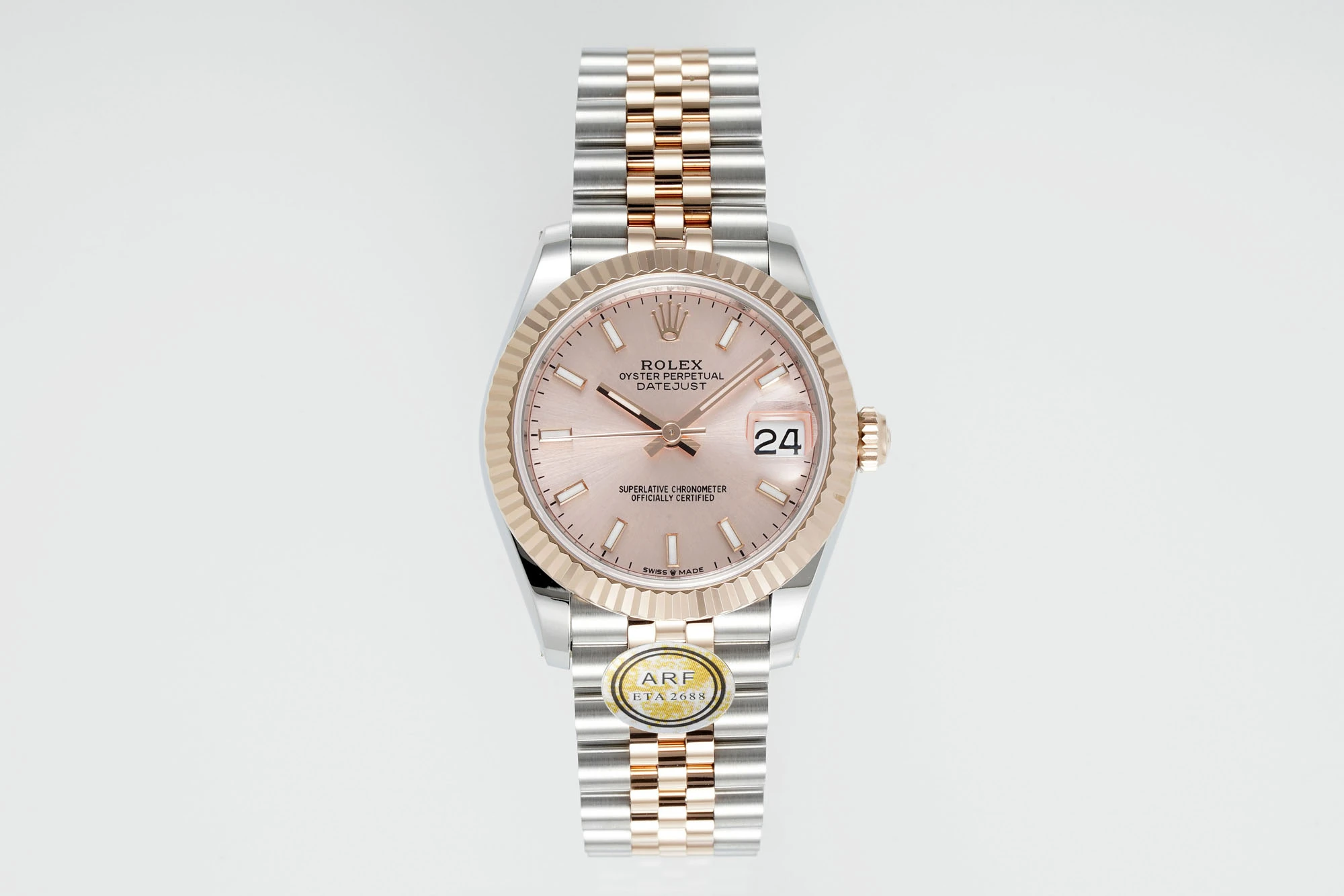 Rolex DateJust 31 278271 ARF 1:1 Best Edition 904L Steel Pink Dial on SS/RG Jubilee Bracelet 19 d210ec839f01d01 AMO Watch
