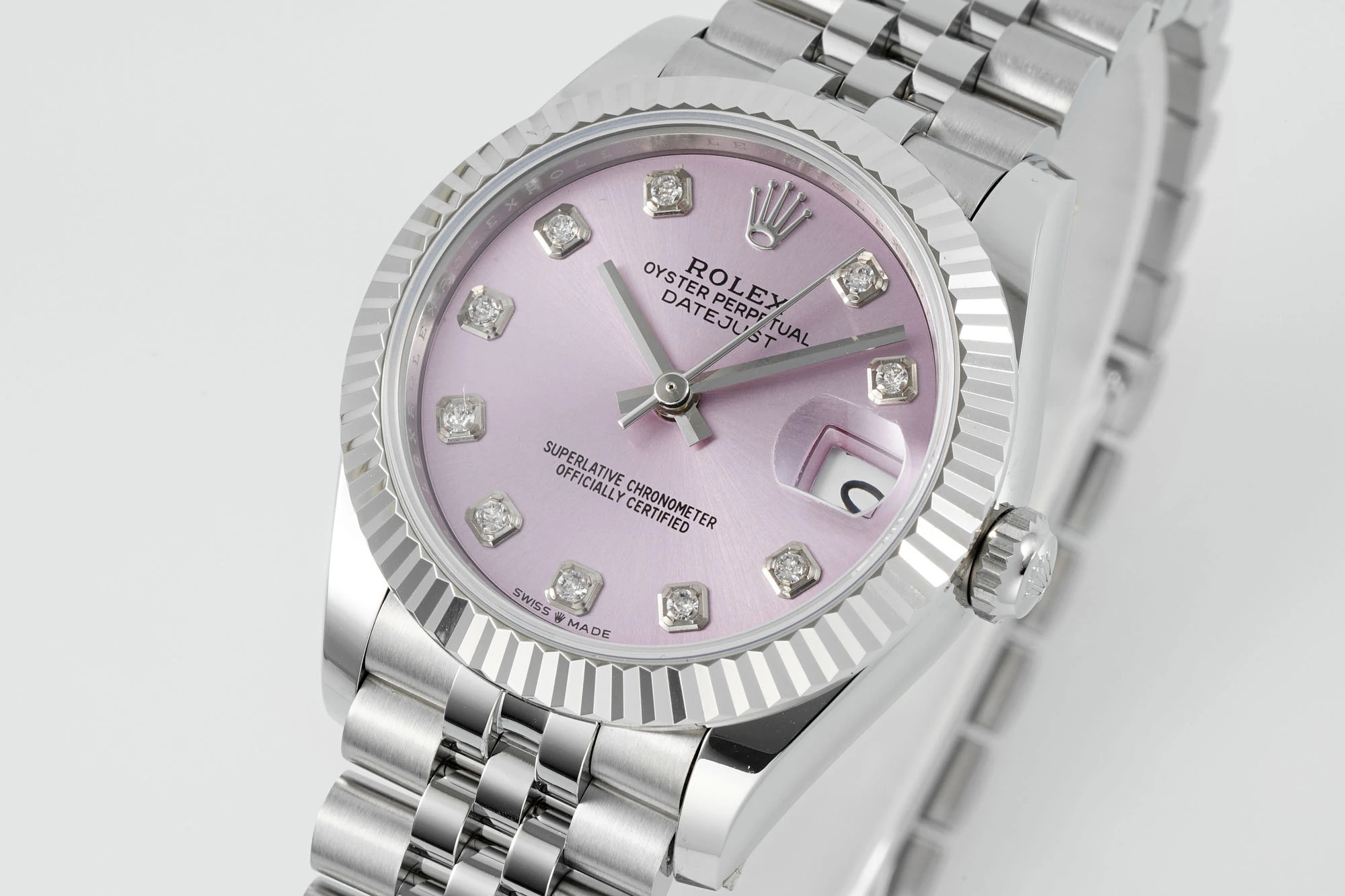 Rolex DateJust 31 278274 ARF 1:1 Best Edition 904L Steel Pink Diamonds Dial on SS Jubilee Bracelet 20 d23faf4eb6cd709 AMO Watch