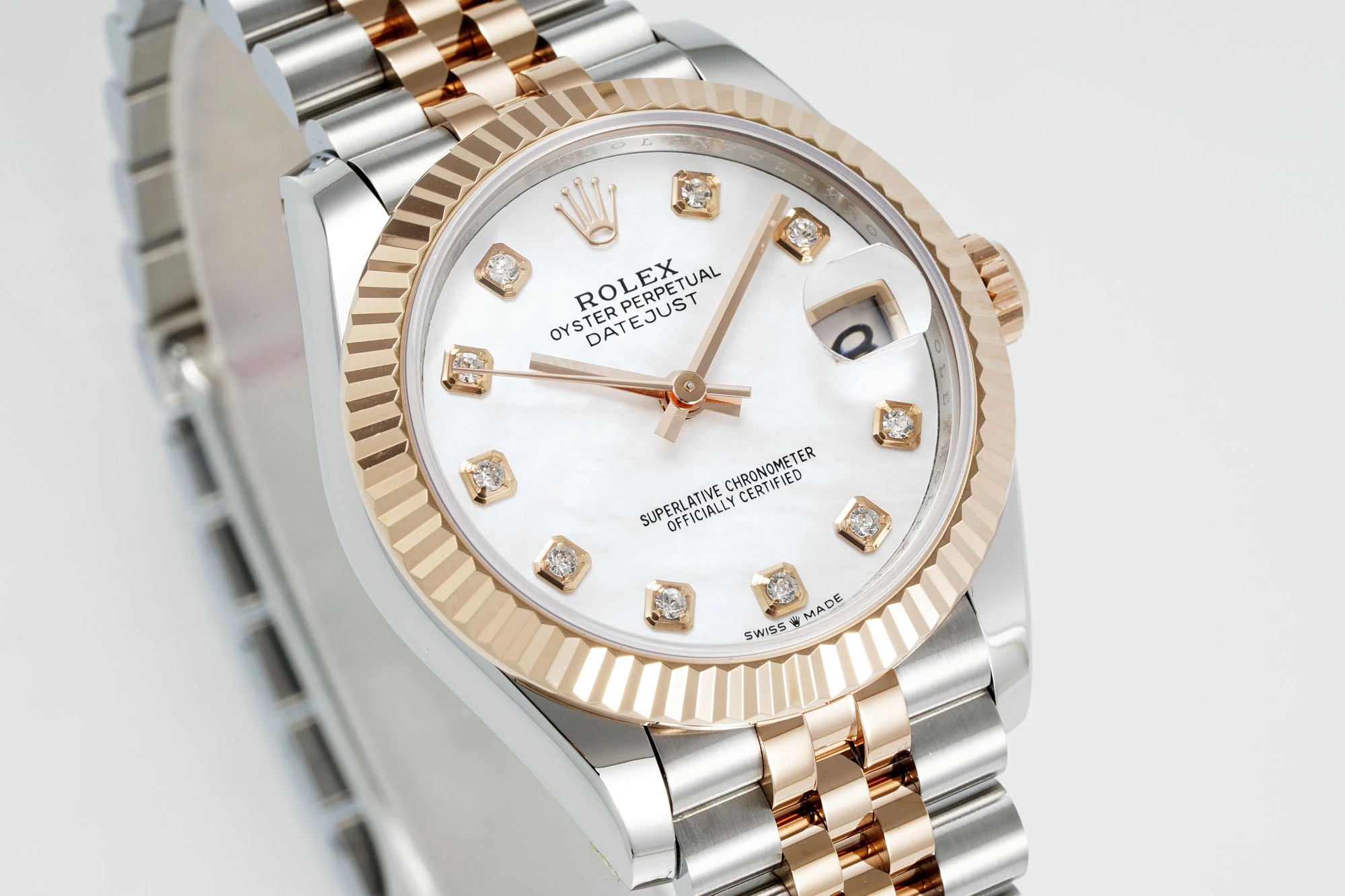 Rolex DateJust 31 278271 ARF 1:1 Best Edition 904L Steel MOP Diamonds Dial on SS/RG Jubilee Bracelet 22 d3a929b57f76106 AMO Watch