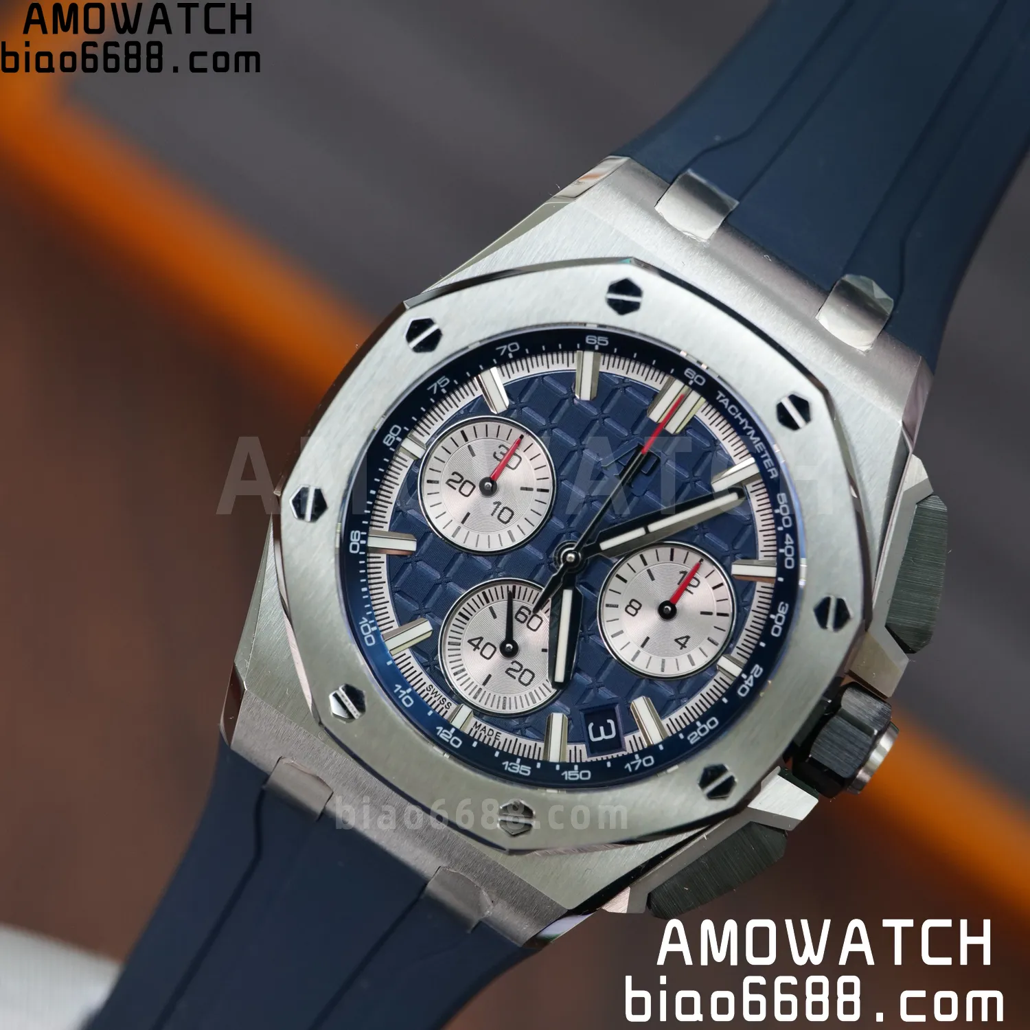 AP Royal Oak Offshore 43mm 26420 SS APSF 1:1 Best Edition Blue Dial on Rubber Strap Super Clone 4401 V2 (Free Sprung) 72 d60e30c58e8c605 AMO Watch