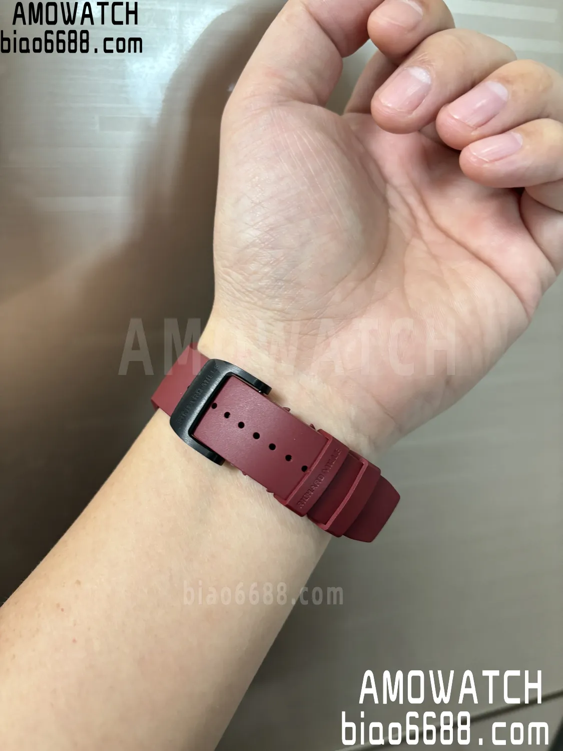 Umi Maker's RM16-02 Red NTPT Skeleton Dial on Rubber strap CRMA9 Super Clone 24 d6ce697baa7c625 AMO Watch