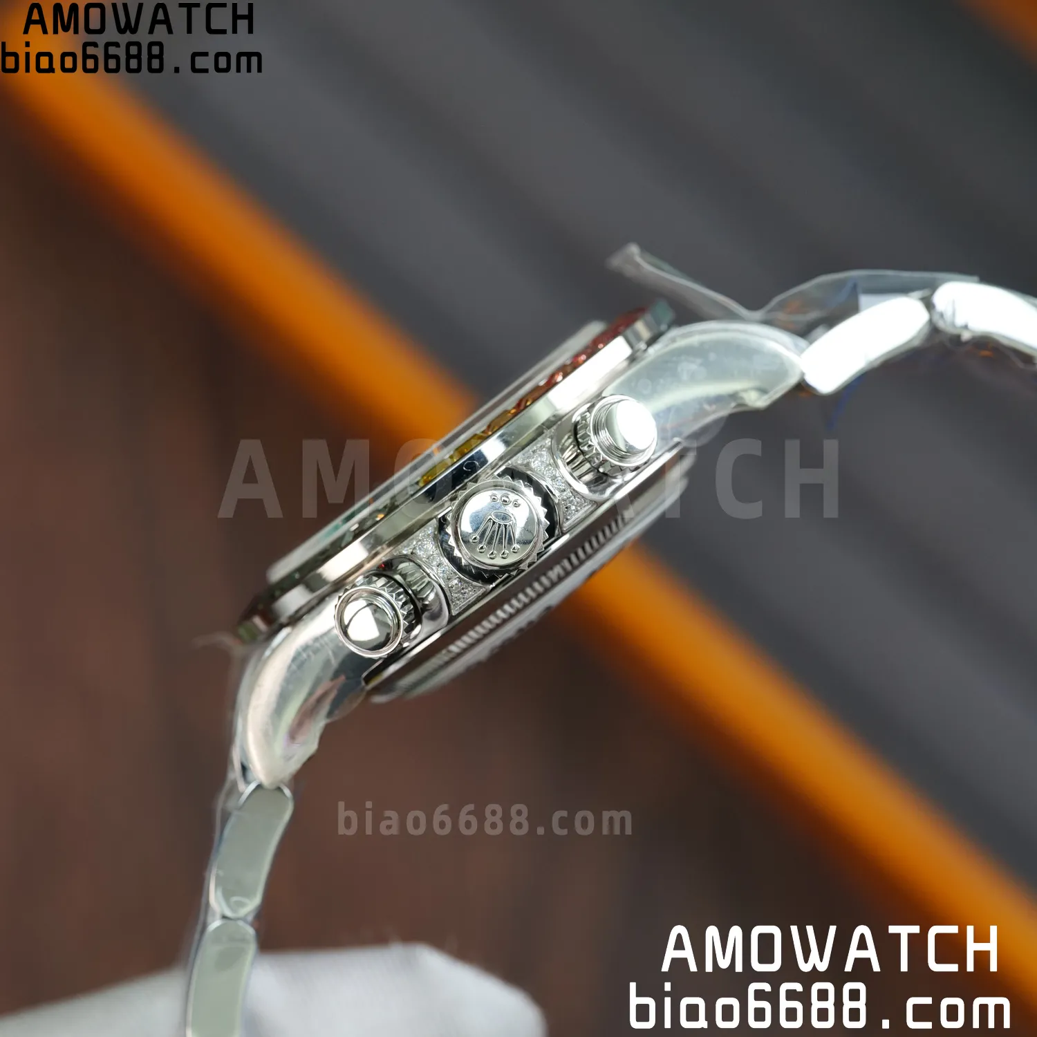 Rolex Daytona RX Factory 1:1 Best Edition Diamond Dial Dial on SS Bracelet DD4130 (Weighted)207g 77 d7220b399306d15 AMO Watch