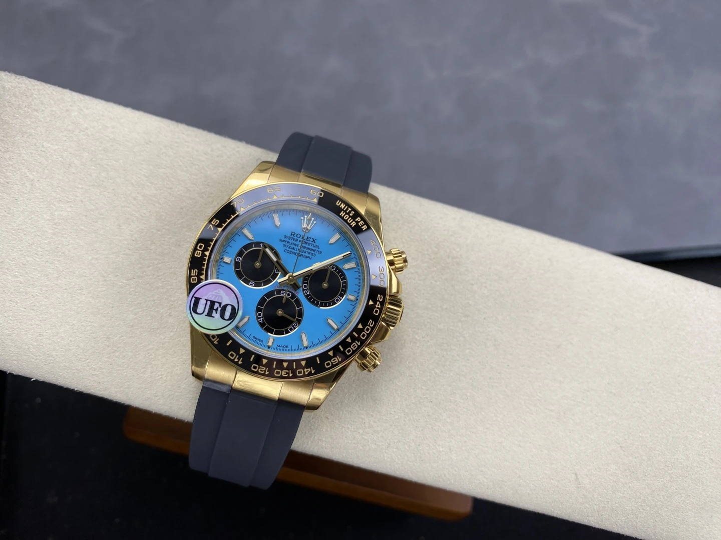 Rolex Daytona 126518 YG UFO 1:1 Best Edition Tiffany Stick Dial on Oysterflex Strap UF4131 (Free Sprung) 25 d7e42f9b1be5437 AMO Watch