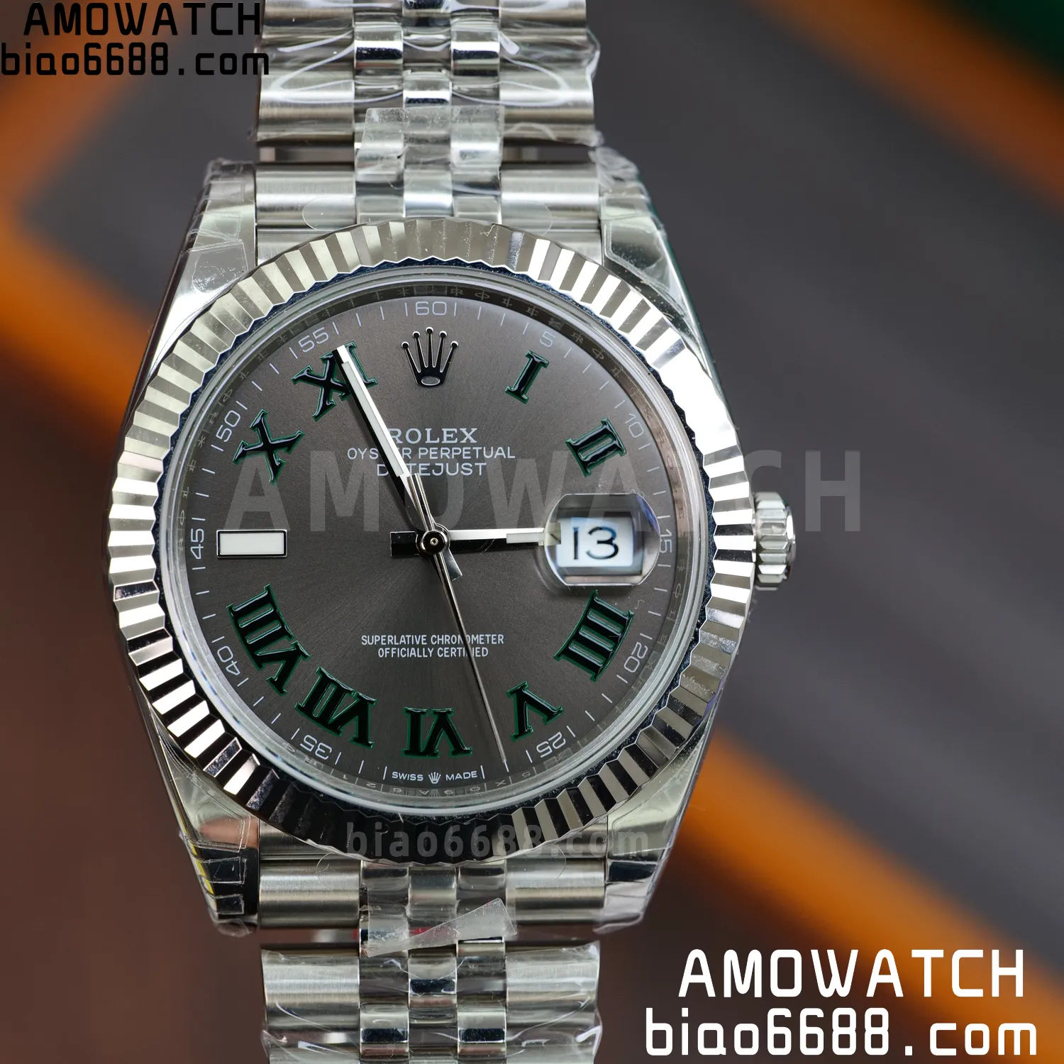 Rolex DateJust 41 126334 904L SS VSF 1:1 Best Edition Gray Roman Dial on Jubilee Bracelet VS3235 V2 (133g) 70 d98286d68f0159d AMO Watch