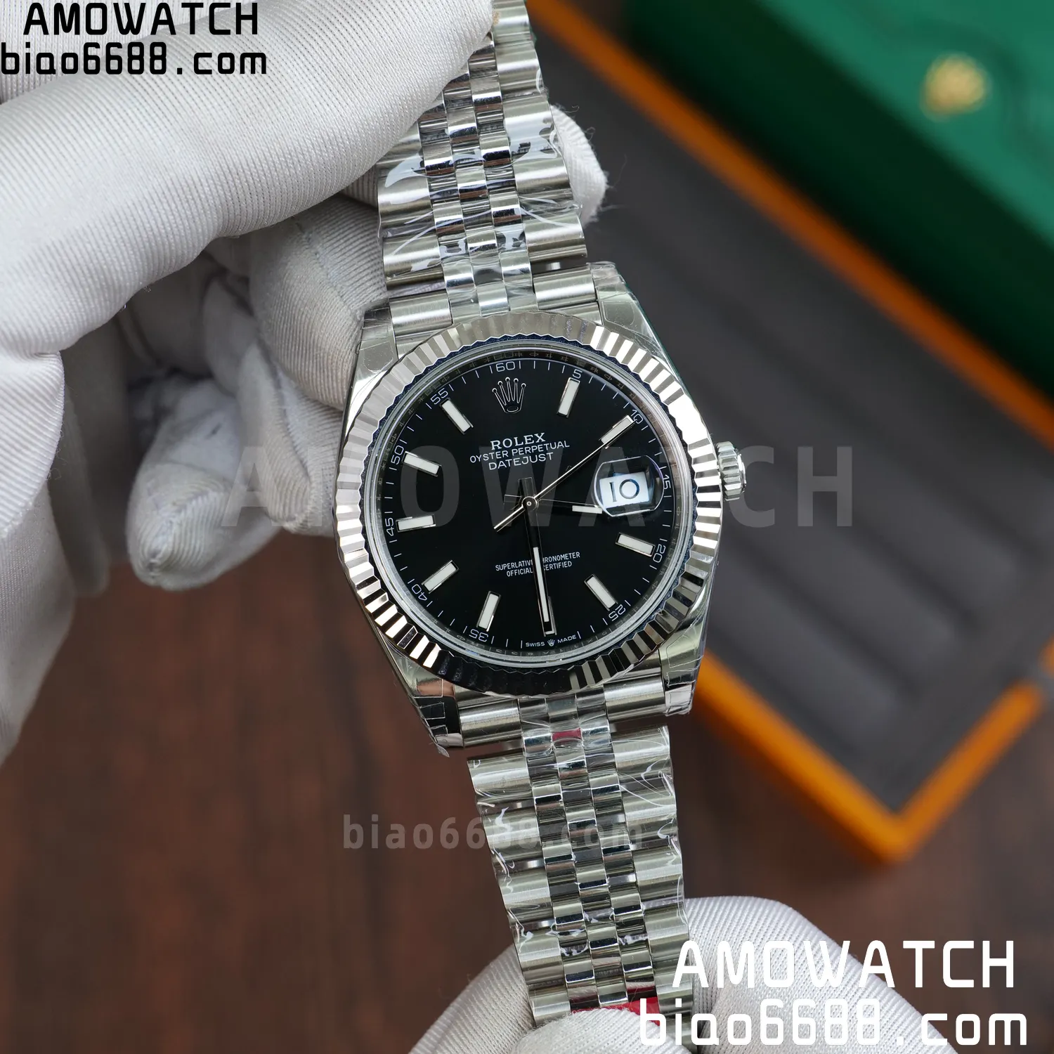 Rolex DateJust 41 126334 904L SS VSF 1:1 Best Edition Black Stick Dial on Jubilee Bracelet VS3235 V2 (133g) 63 db0ae9428f5c8ec AMO Watch