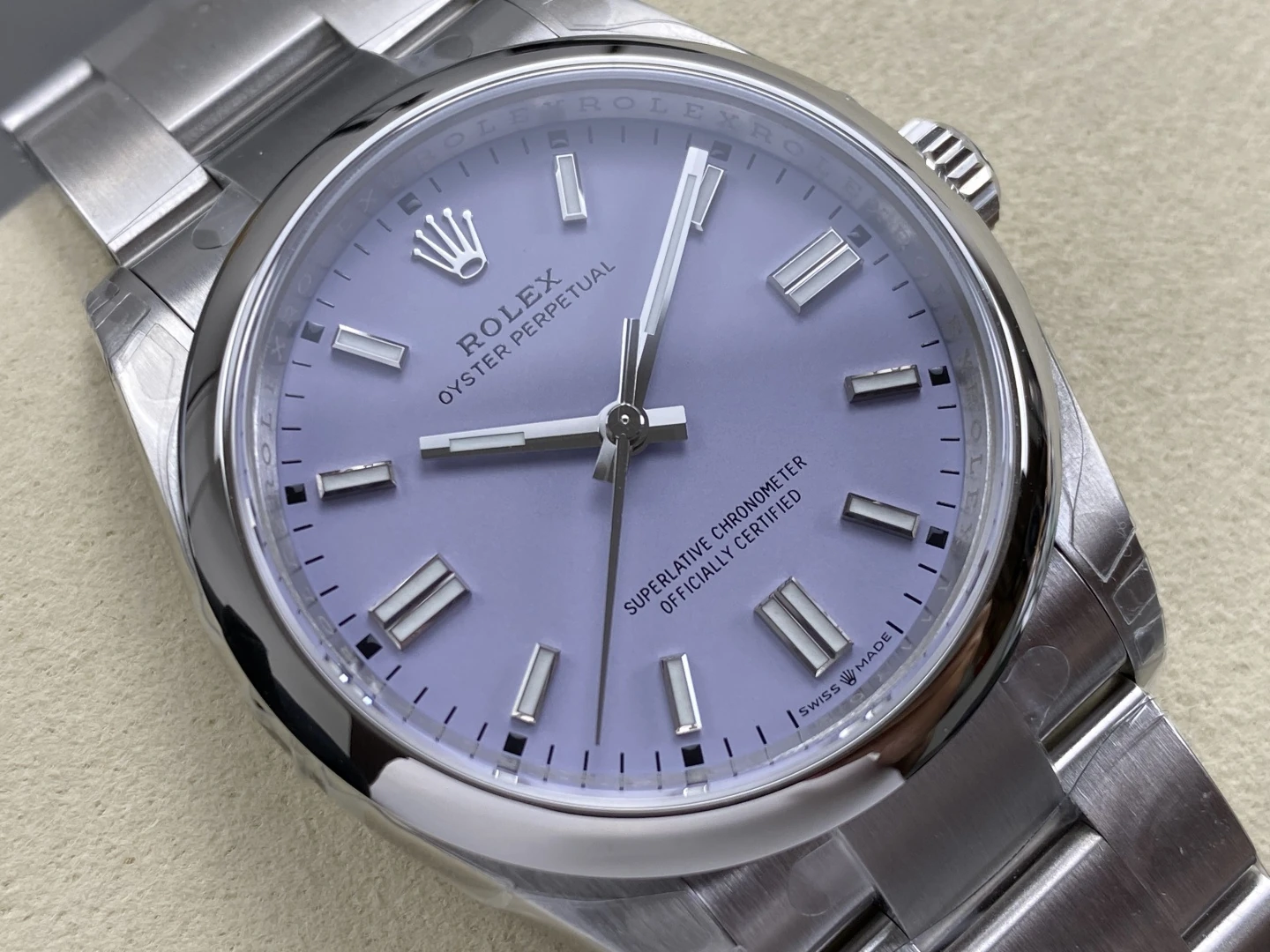 Rolex Oyster Perpetual 126000 36mm VSF 1:1 Best Edition 904L Steel Purple Dial on SS Bracelet 25 dcafe79723bd33b AMO Watch