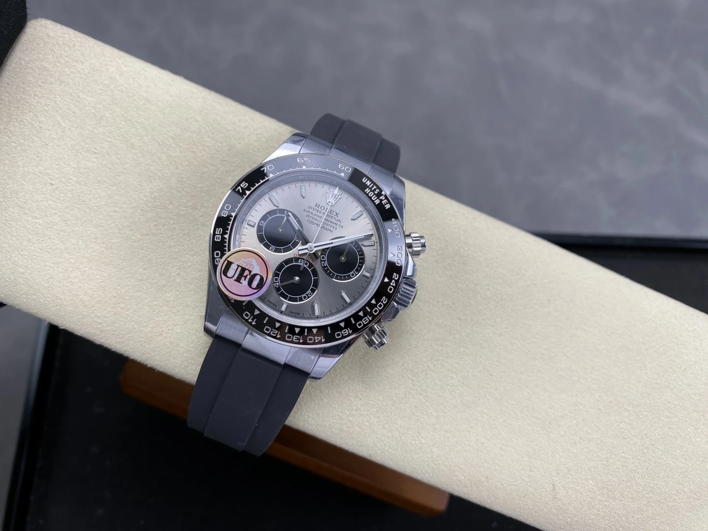 Rolex Daytona 126519 SS UFO 1:1 Best Edition RG Dial on Oysterflex Strap UF4131 (Free Sprung) 33 de2ffa46a54f7dc AMO Watch