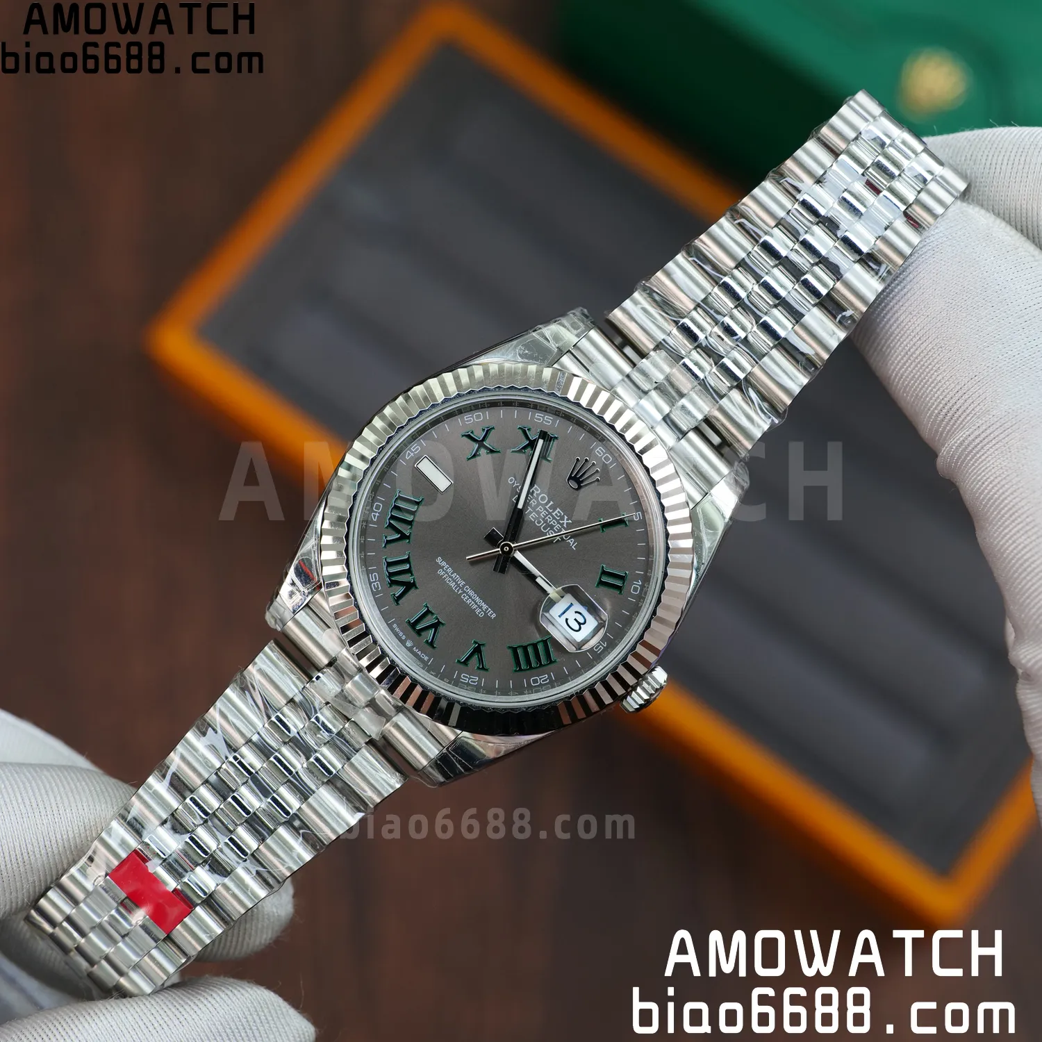 Rolex DateJust 41 126334 904L SS VSF 1:1 Best Edition Gray Roman Dial on Jubilee Bracelet VS3235 V2 (133g) 66 df38f8c9f20a84a AMO Watch