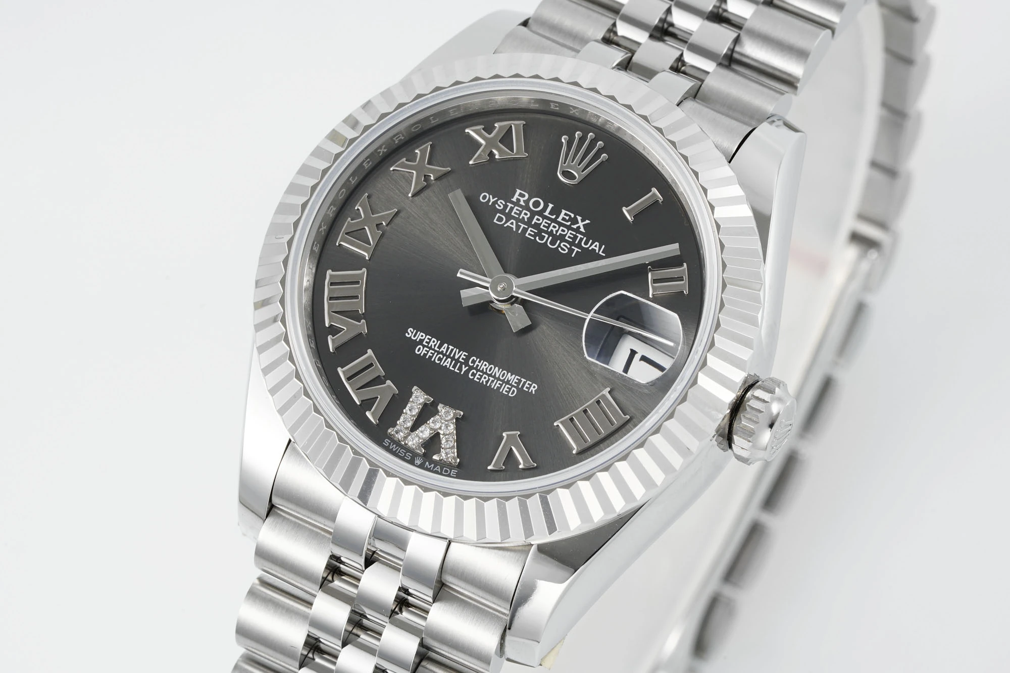 Rolex DateJust 31 278274 ARF 1:1 Best Edition 904L Steel Grey Roman Dial on SS Jubilee Bracelet 20 e44c745f0250075 AMO Watch