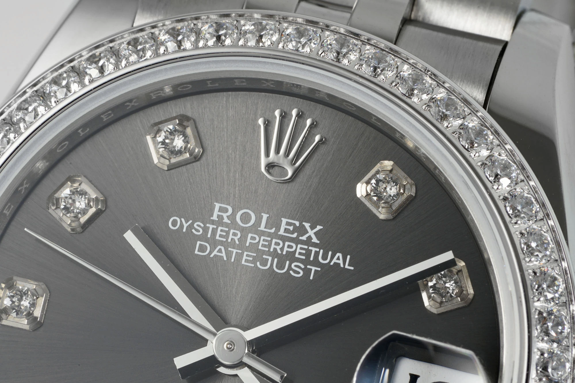 Rolex DateJust 31 278384 ARF 1:1 Best Edition 904L Steel Grey Diamond Dial Diamond bezel on SS Jubilee Bracelet 21 e564afa9f988cce AMO Watch
