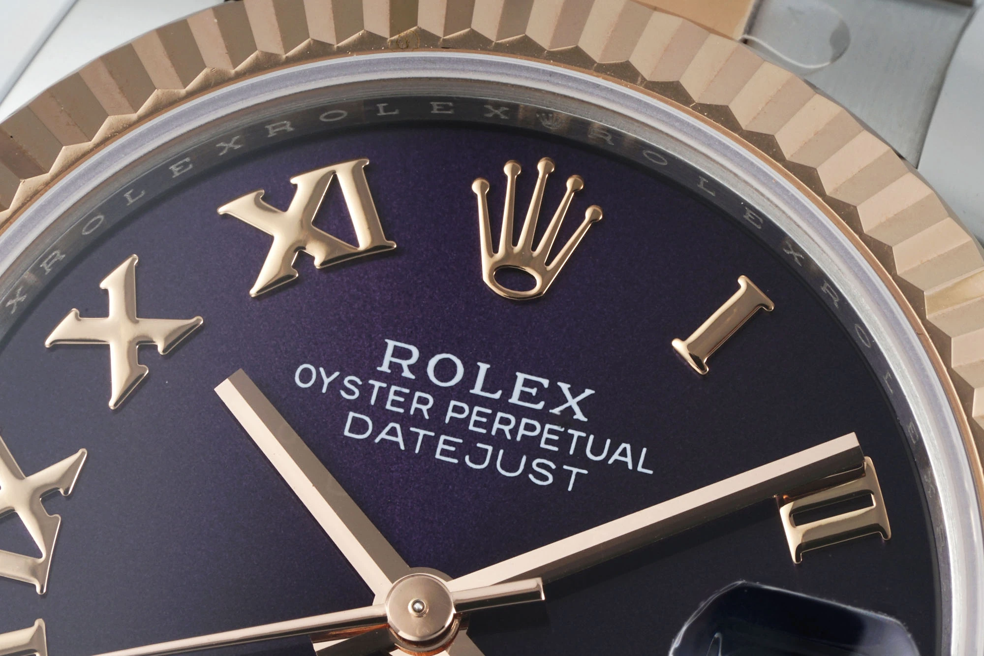 Rolex DateJust 31 278271 ARF 1:1 Best Edition 904L Steel Purple Roman Diamonds Dial on SS/RG Oyster Bracelet 21 e8b8b08787e9e08 AMO Watch