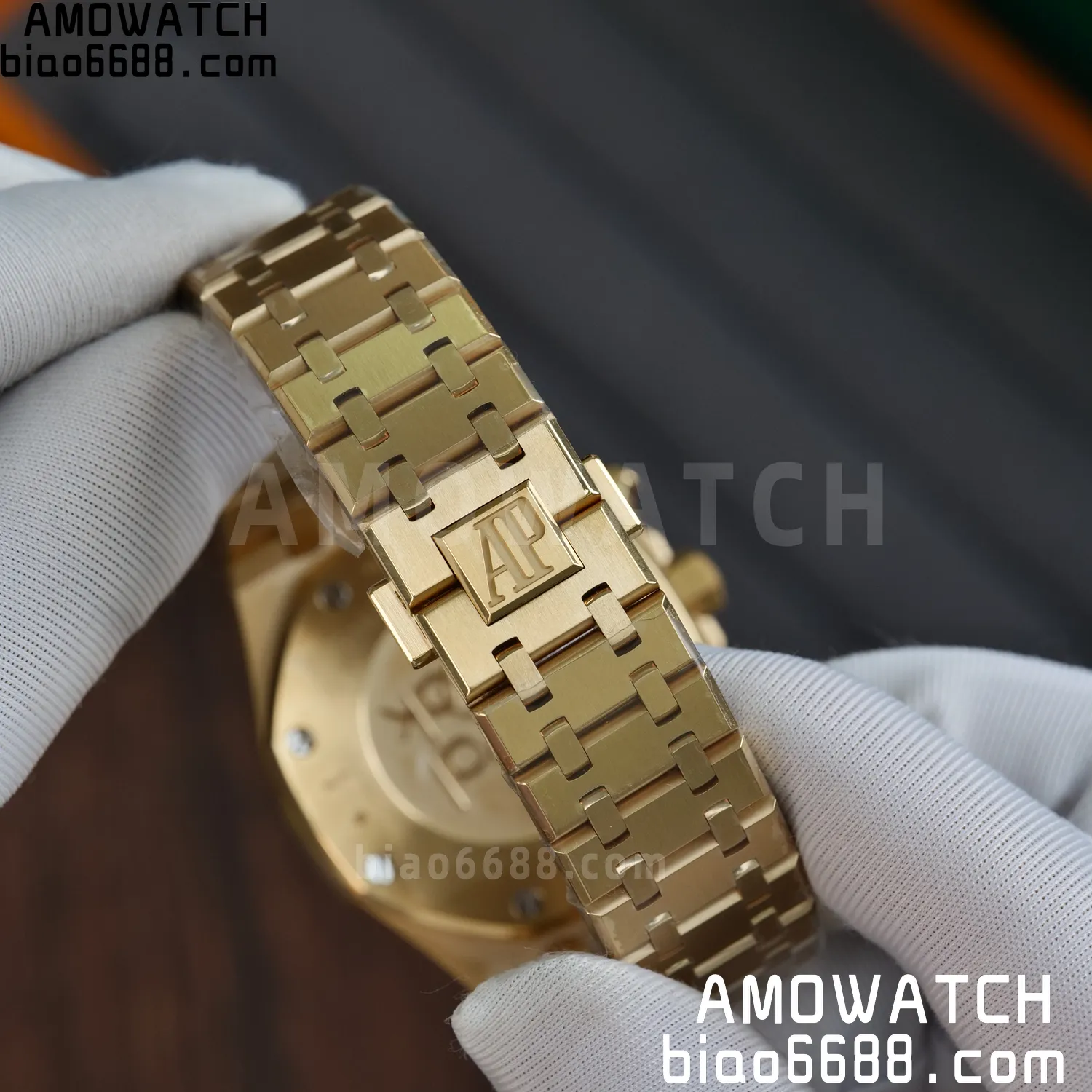 Custom Made AP Royal Oak Chrono 26331BA 18K rose gold cladding 73 ebe924ddabe8f0e AMO Watch