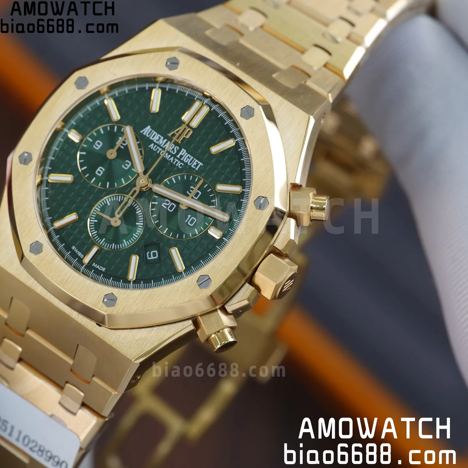 Custom Made AP Royal Oak Chrono 26331BA 18K rose gold cladding 67 ec80d87fc2df961 AMO Watch