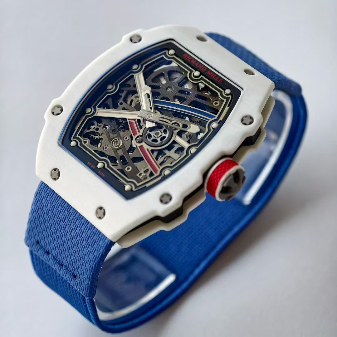 RICHARD MILLE RM67-02 White NTPT VAF Best Edition France Dial on Blue Nylon strap CRMA7 Clone 21 eccbc87e4b5ce2f 1 阿默表行AmoWatch