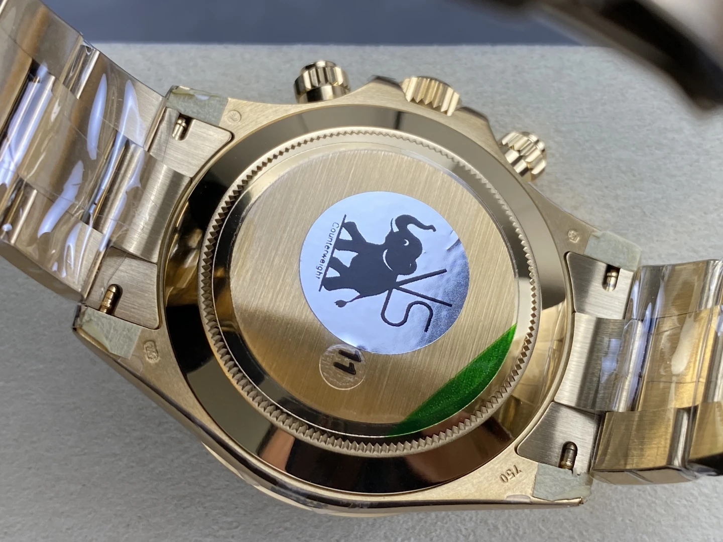 Rolex Daytona 116508-0013 VS Factory 1:1 Best Edition Green Dial on YG Bracelet DD4130 V3(Weighted) 29 edc33dd368f005b AMO Watch