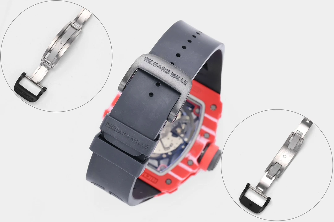 RICHARD MILLE RM035-02 Red NTPT ZF 1:1 Best Edition Skeleton Dial on Black Rubber Strap RMAL1 Super Clone V7 27 eebb61bf17db8f6 AMO Watch