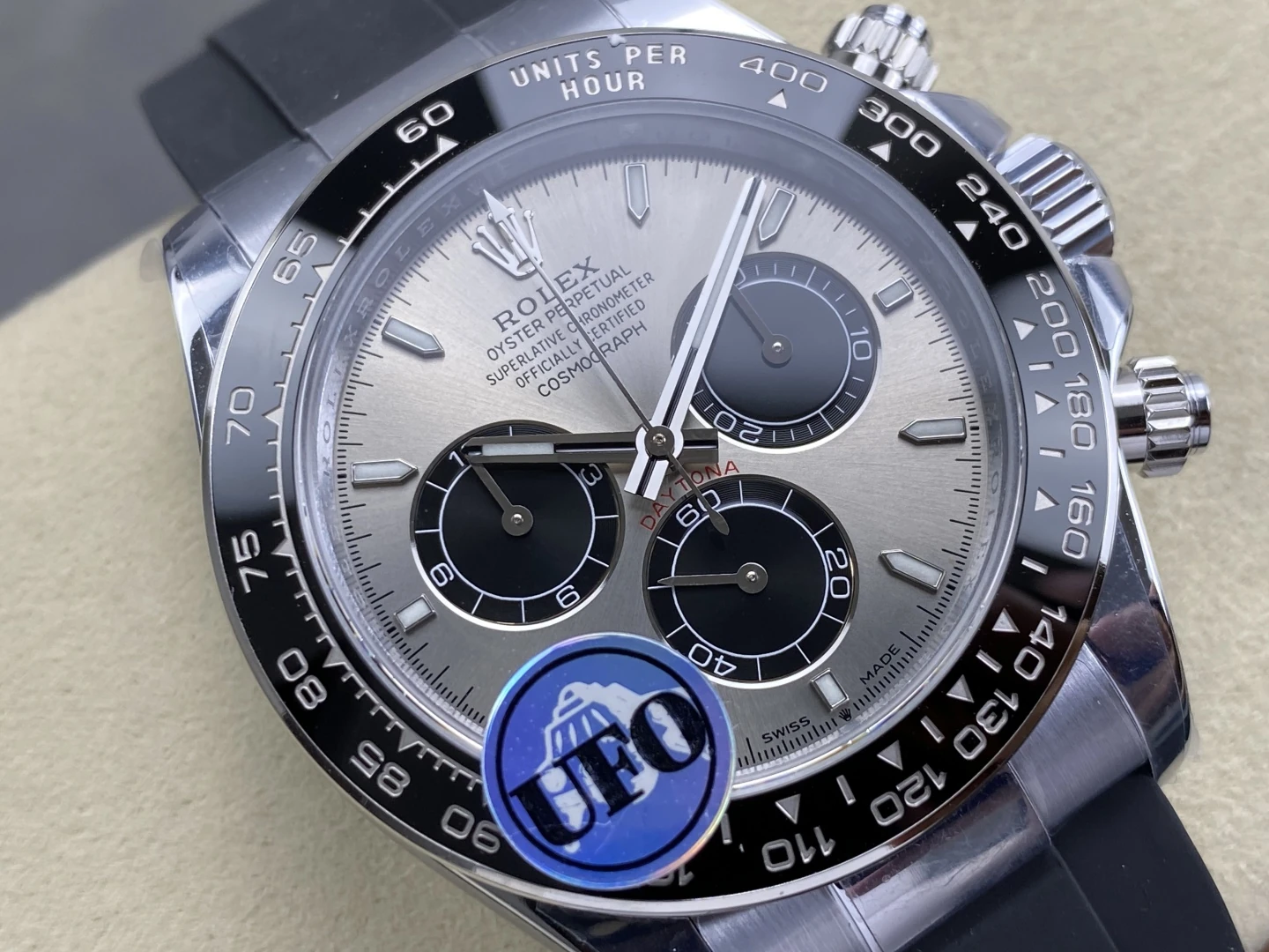 Rolex Daytona 126519 SS UFO 1:1 Best Edition RG Dial on Oysterflex Strap UF4131 (Free Sprung) 34 ef3c83028f595cf AMO Watch