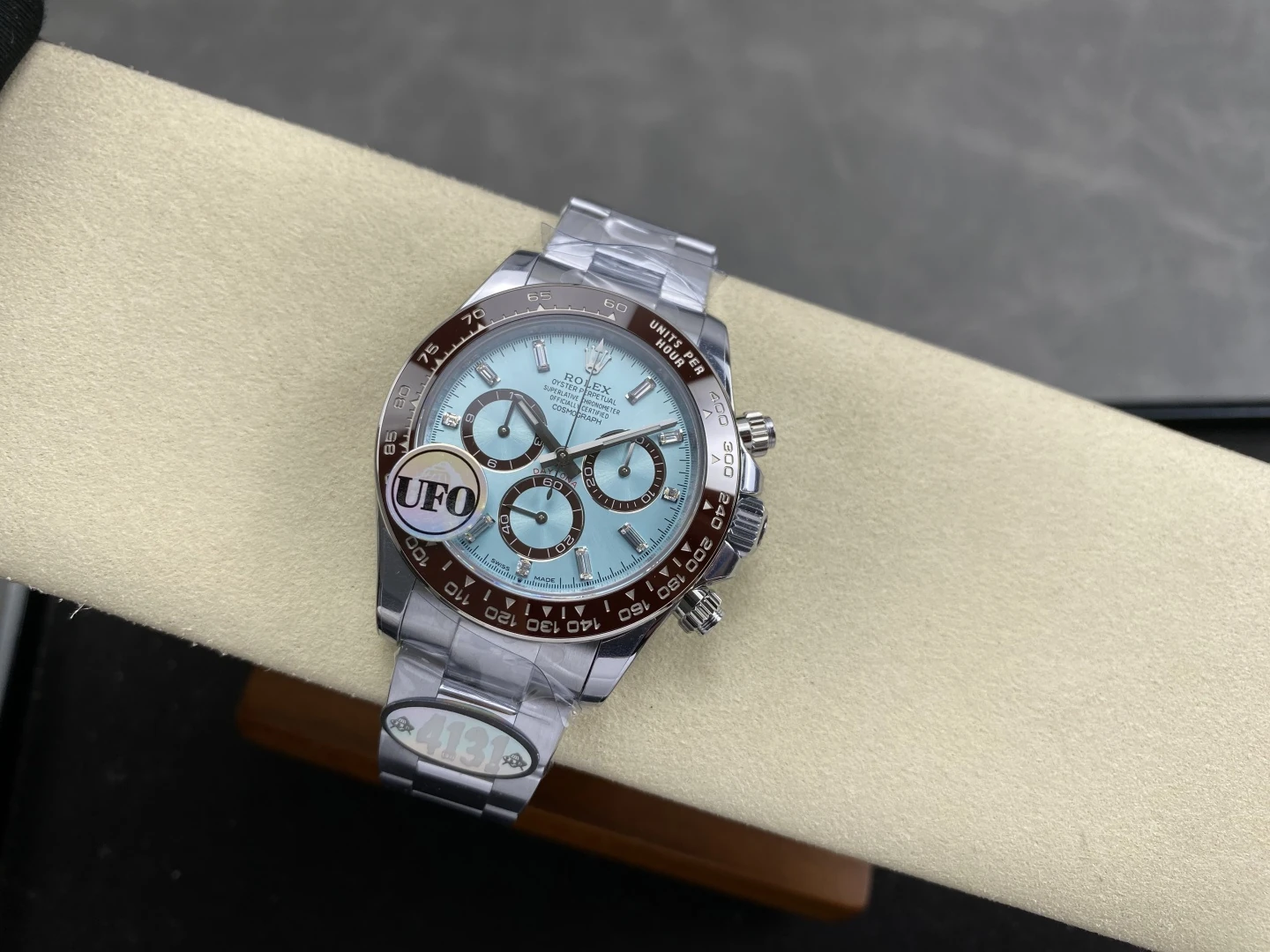 Rolex Daytona 126506 UFO 1:1 Best Edition Ice Blue Dial Diamond on SS Braclet UF4131 (Free Sprung)172g 25 f0531f256e1febc AMO Watch