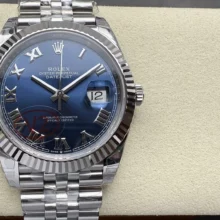 Rolex DateJust 41 126334 904L SS VSF 1:1 Best Edition Blue Roman Dial on Jubilee Bracelet VS3235 V2 (133g)