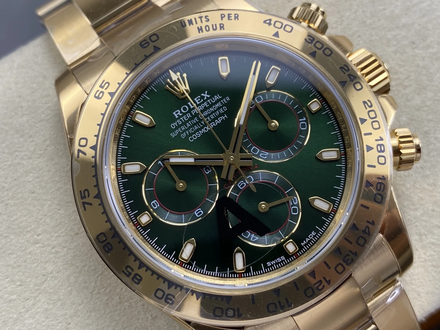 Rolex Daytona 116508-0013 VS Factory 1:1 Best Edition Green Dial on YG Bracelet DD4130 V3(Weighted) 23 f17af4852d23aa4 AMO Watch
