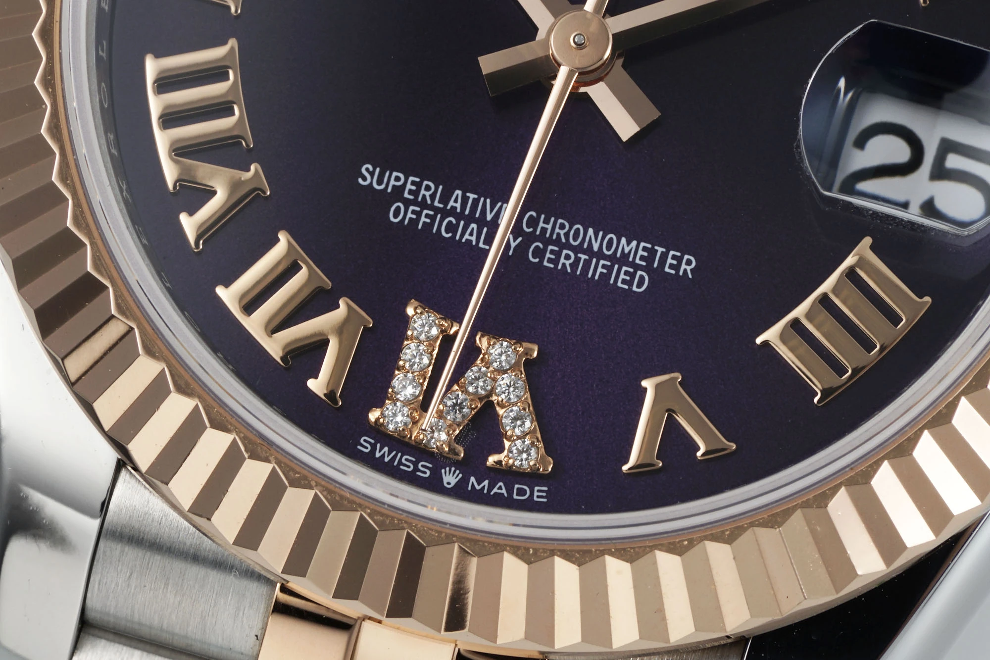 Rolex DateJust 31 278271 ARF 1:1 Best Edition 904L Steel Purple Roman Dial on SS/RG Jubilee Bracelet 20 f23c0d6b76a94f1 AMO Watch