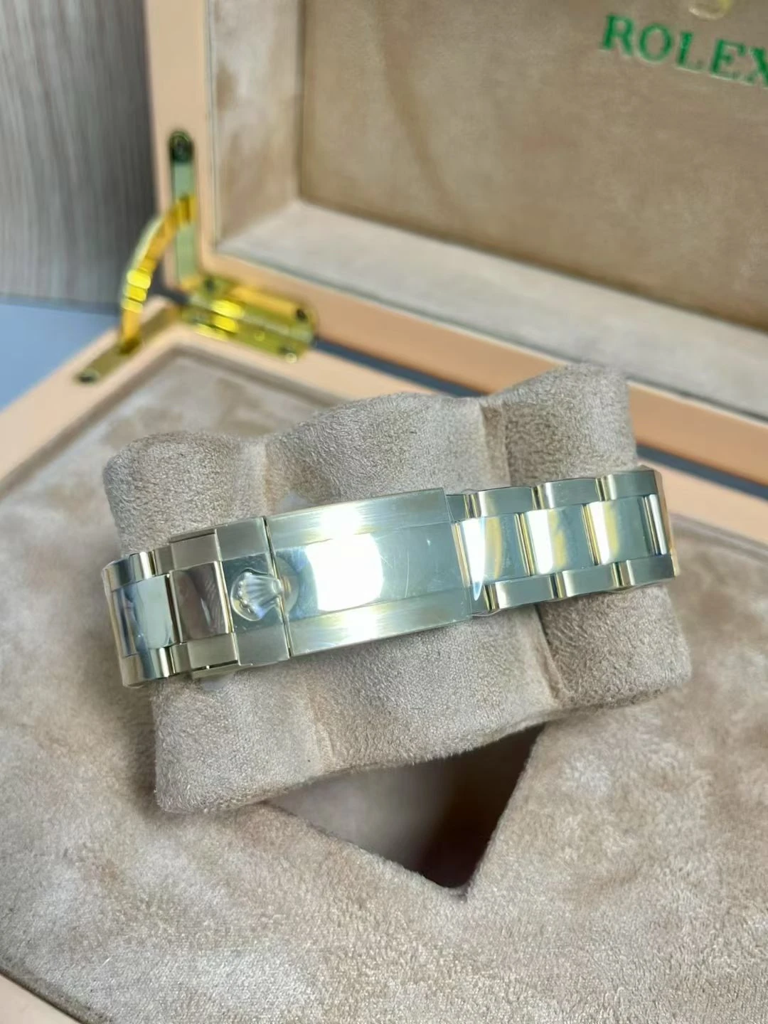 Rolex Daytona YG 116568 RX Factory 1:1 Best Edition Green Dial on YG Bracelet DD4130 (Weighted)207g 30 f2de017a8fabfa6 AMO Watch