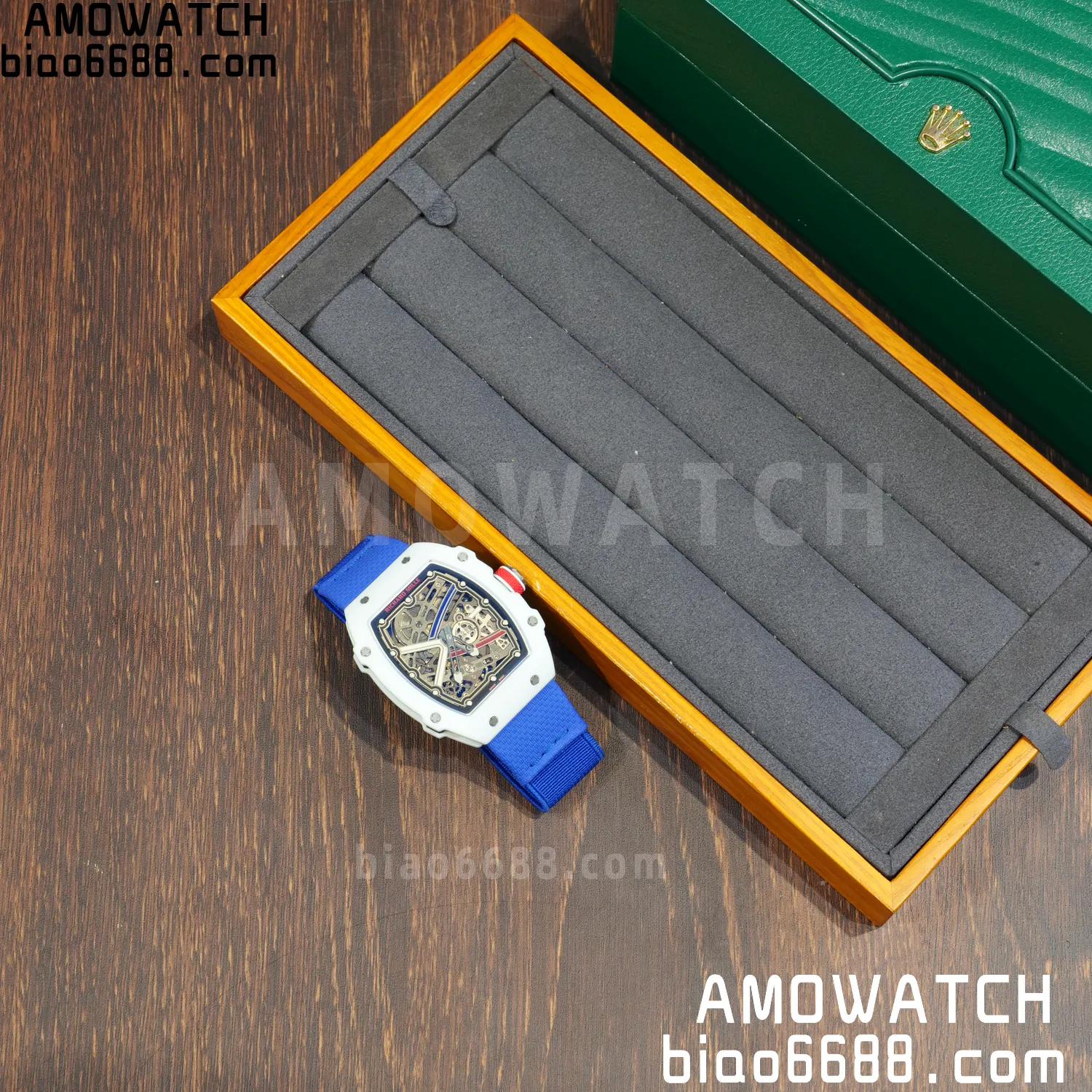 RICHARD MILLE RM67-02 White NTPT VAF Best Edition France Dial on Blue Nylon strap CRMA7 Clone 55 f2e92a8ad2bf0cf 阿默表行AmoWatch