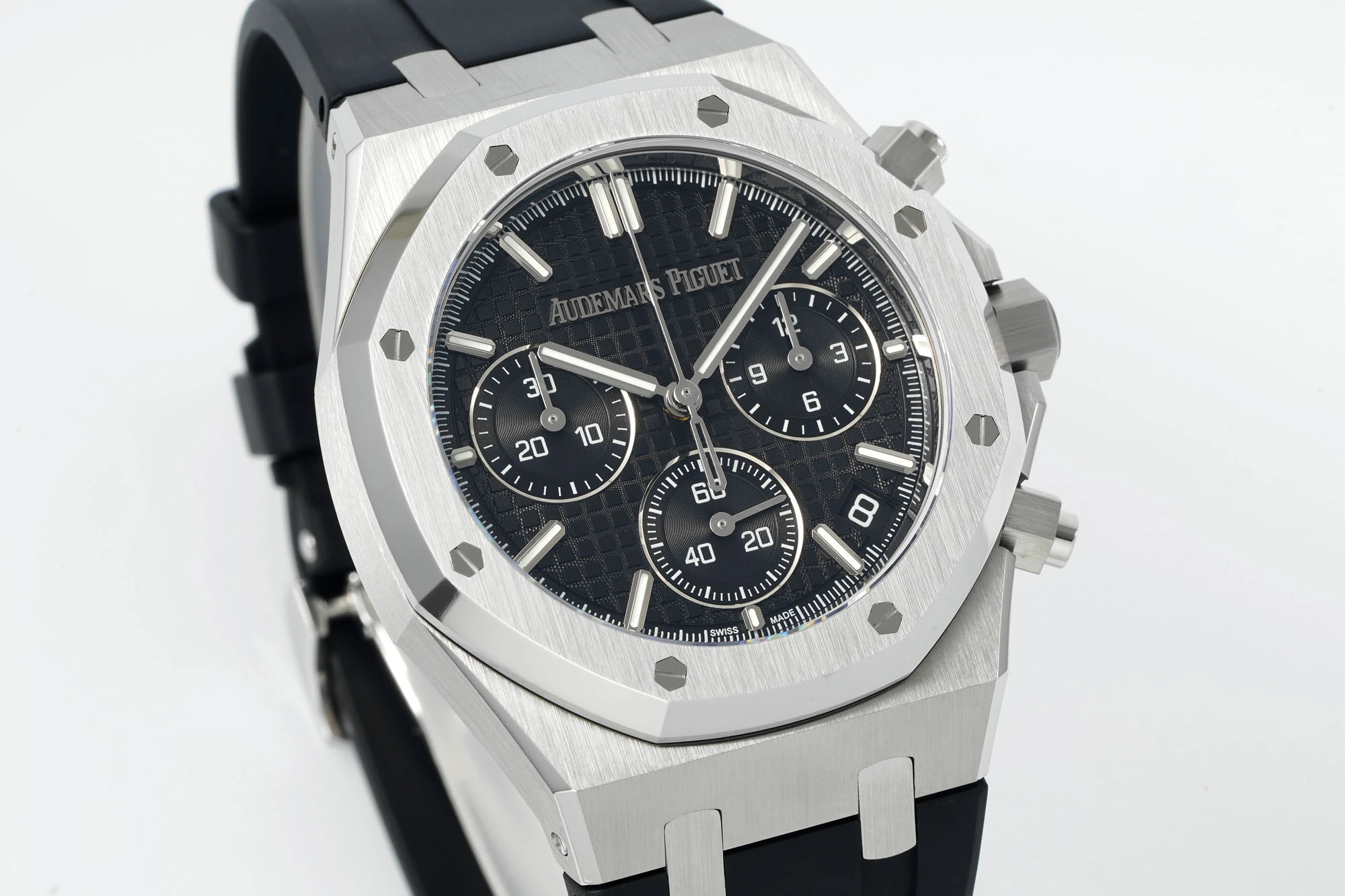 AP Royal Oak Chrono 26240 SS DDF 1:1 Best Edition Black Dial on Black Rubber Strap DD4401 Super Clone 21 f479b6d57ad4efe AMO Watch