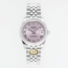Rolex DateJust 31 278274 ARF 1:1 Best Edition 904L Steel Pink Roman Dial on SS Jubilee Bracelet