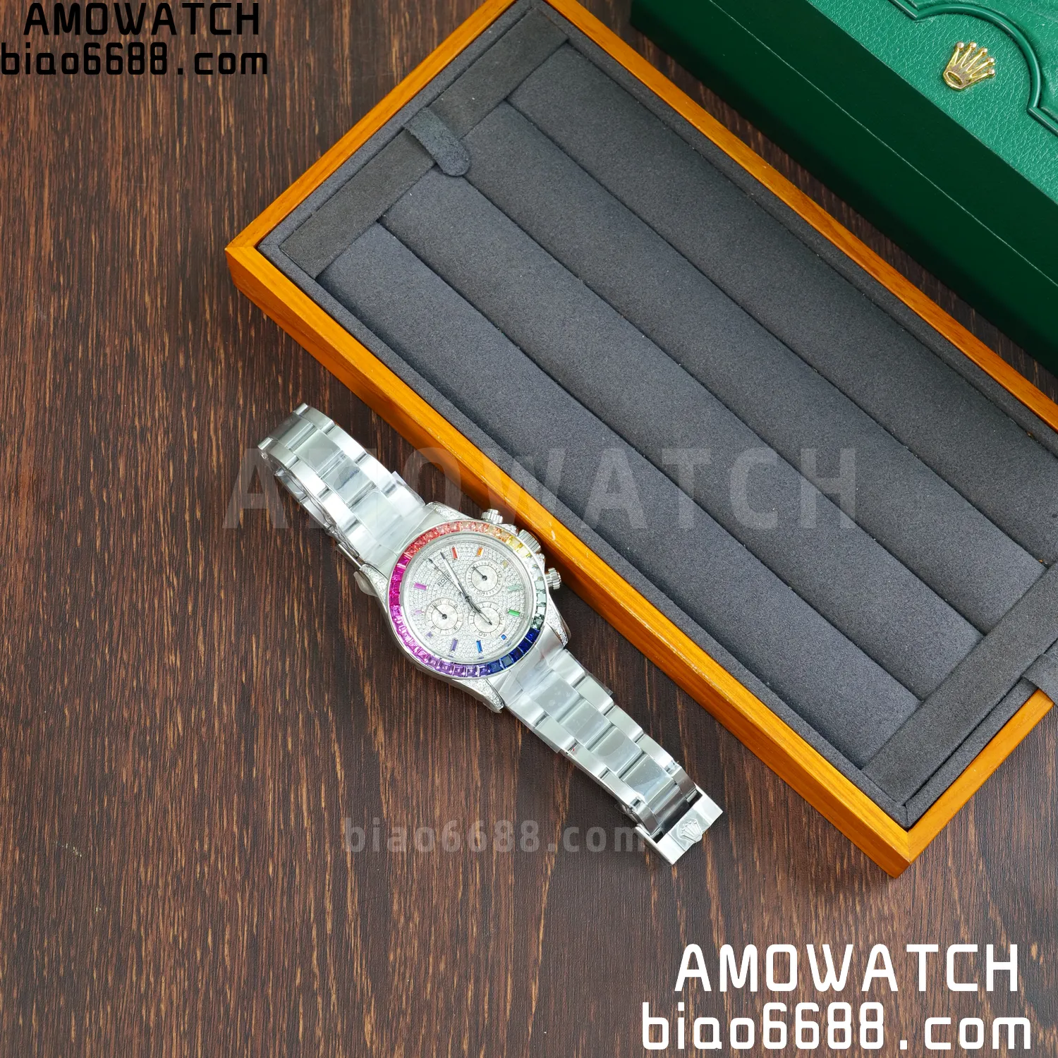 Rolex Daytona RX Factory 1:1 Best Edition Diamond Dial Dial on SS Bracelet DD4130 (Weighted)207g 65 f55526ed69e889c AMO Watch